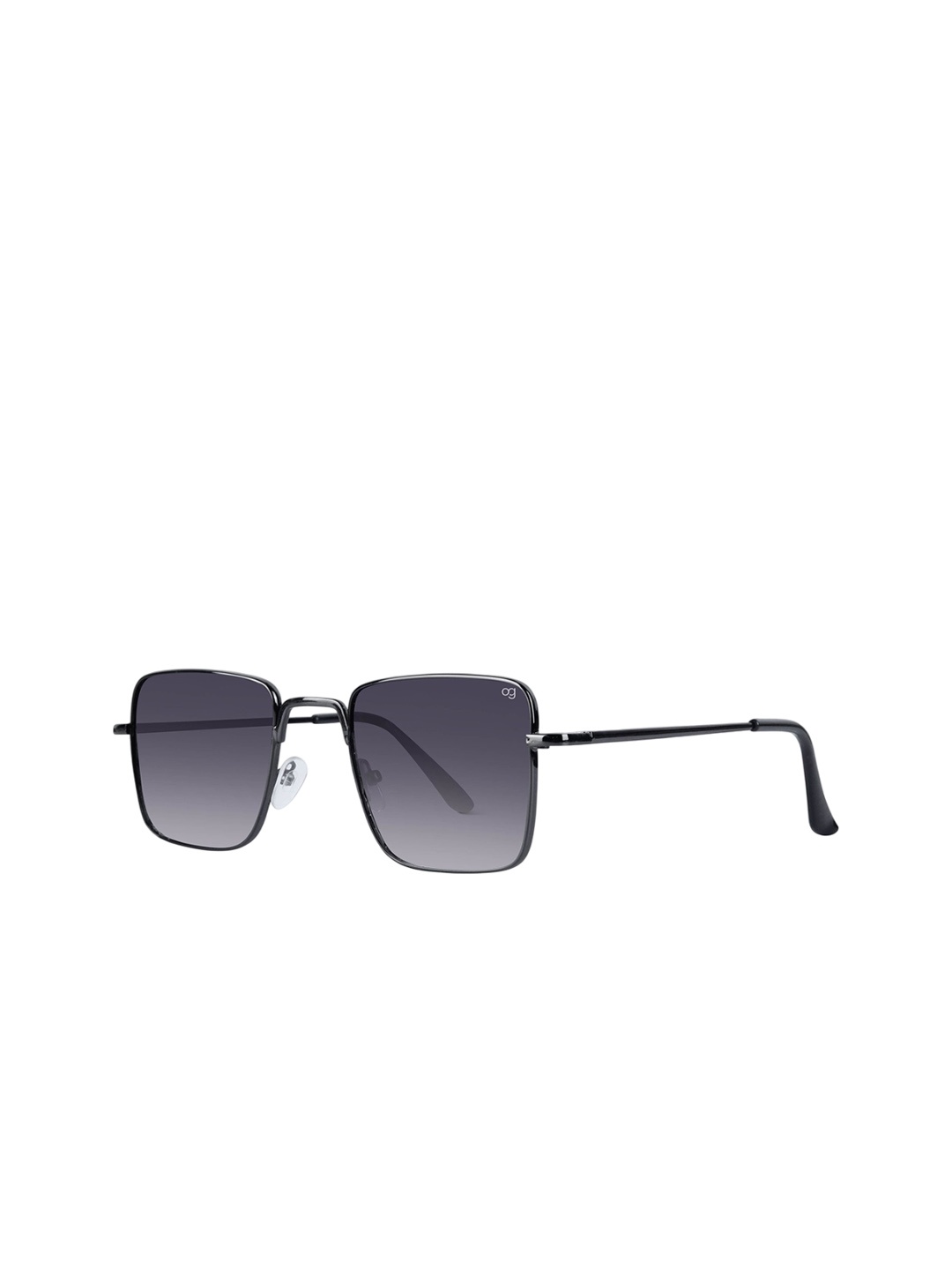 

Woggles Unisex Square Sunglasses with UV Protected Lens, Black