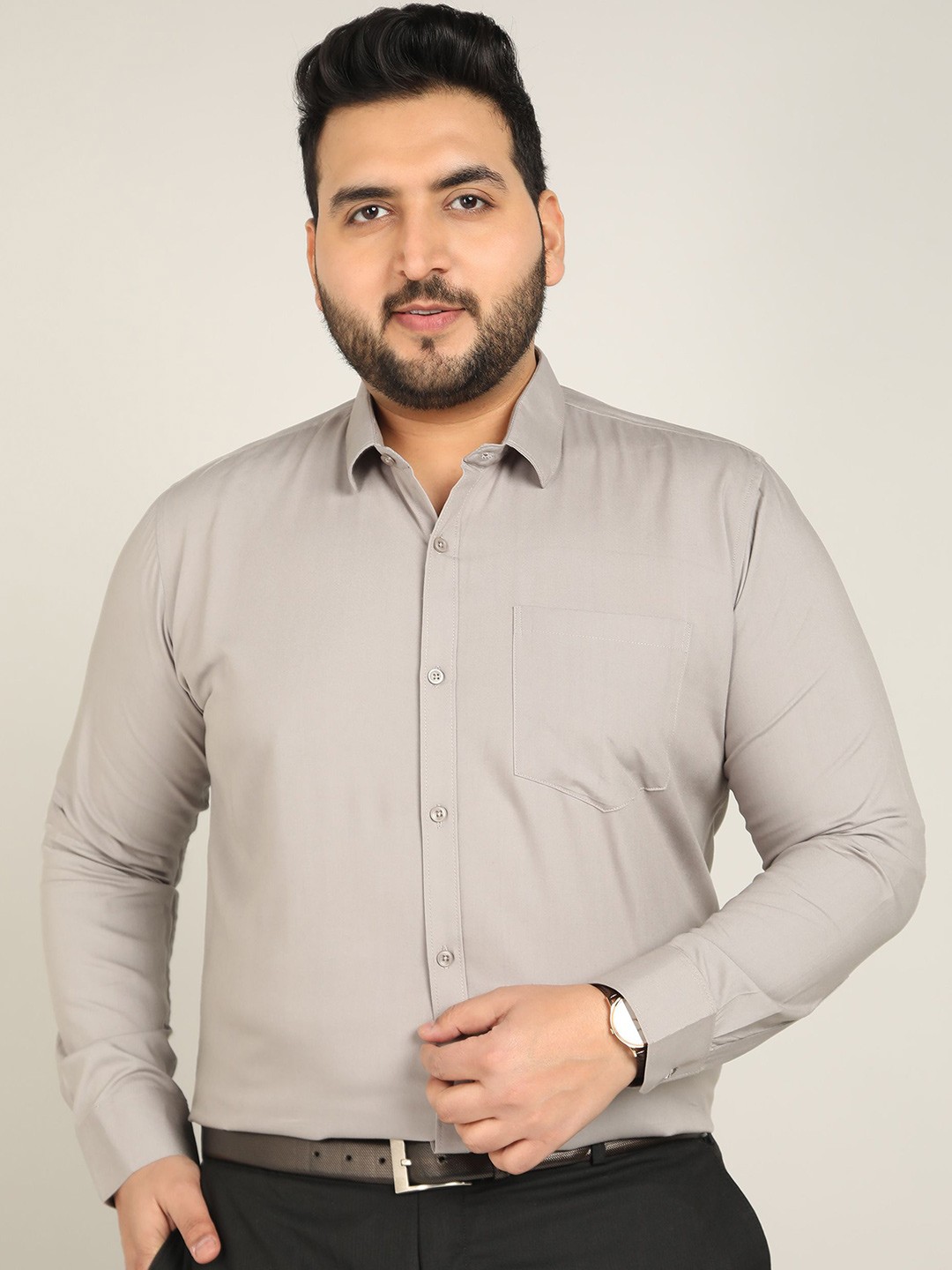 

METRONAUT PLUS Men Classic Opaque Casual Shirt, Grey