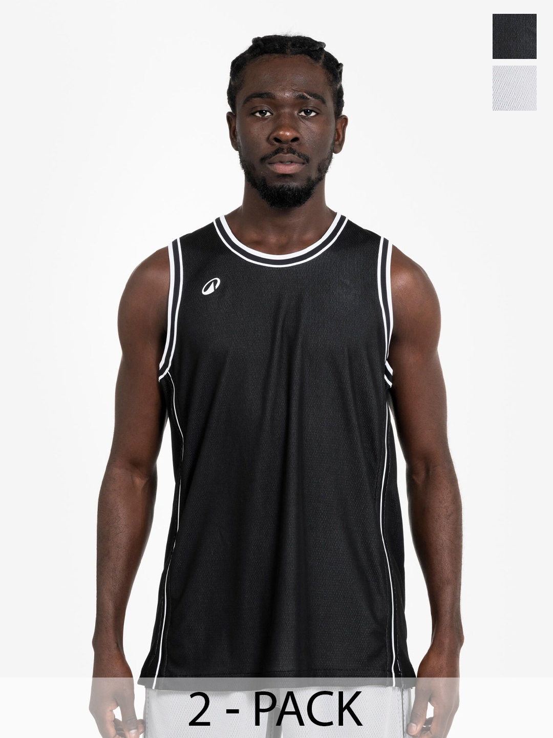 

Kipsta By Decathlon Adult Reversible Sleeveless Basketball Shirt TKR-500, Black
