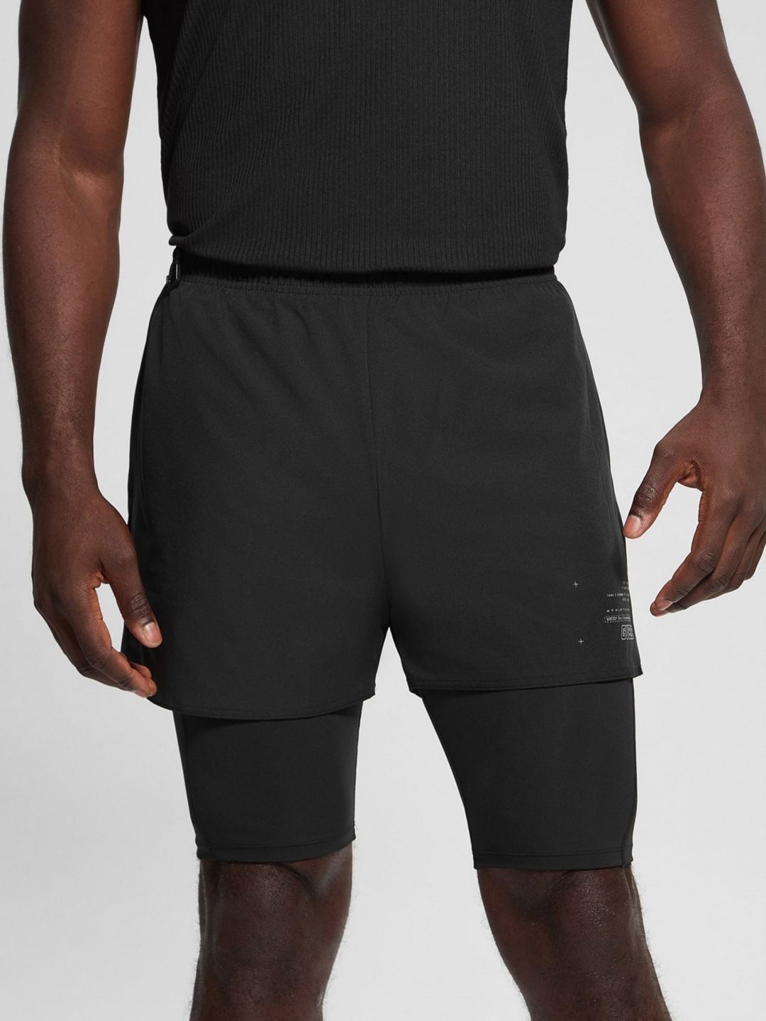 

GUESS Men Shorts, Black