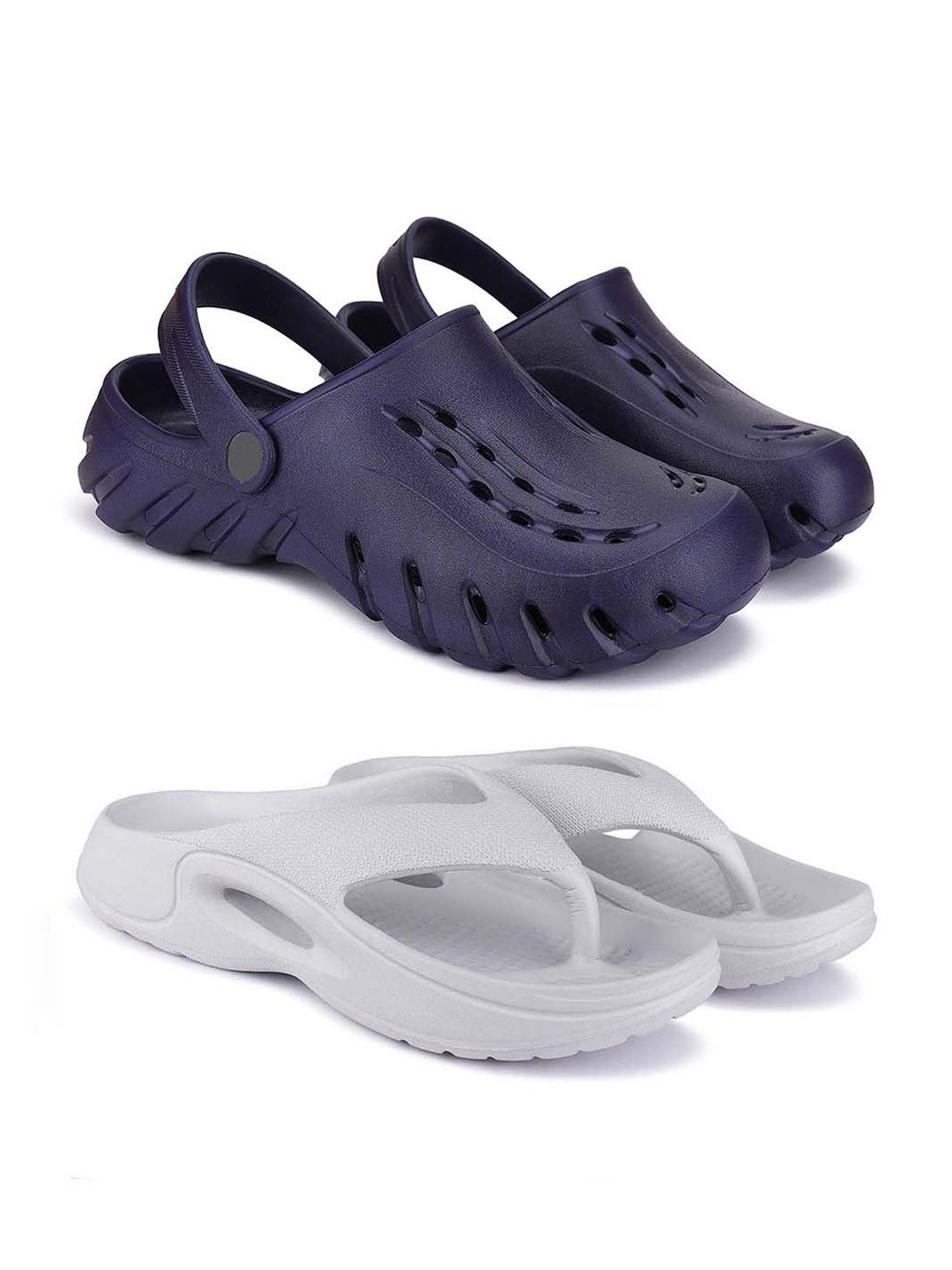 

BERSACHE Men Clogs, Navy blue