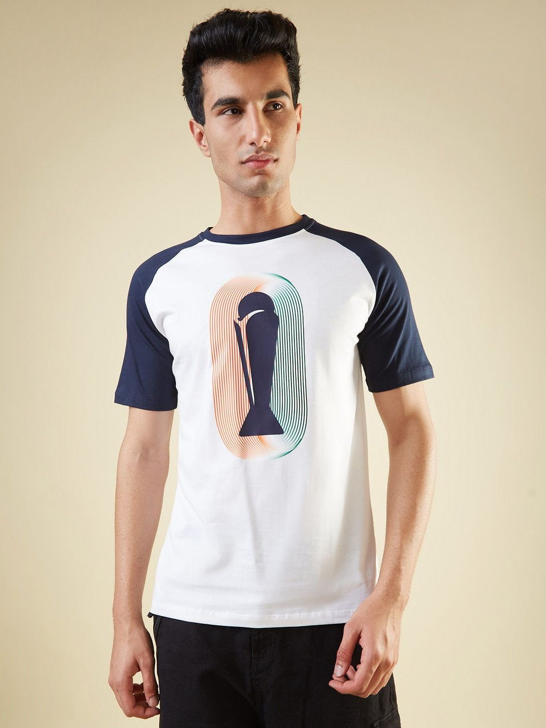 

FanCode Men Printed T-shirt, White