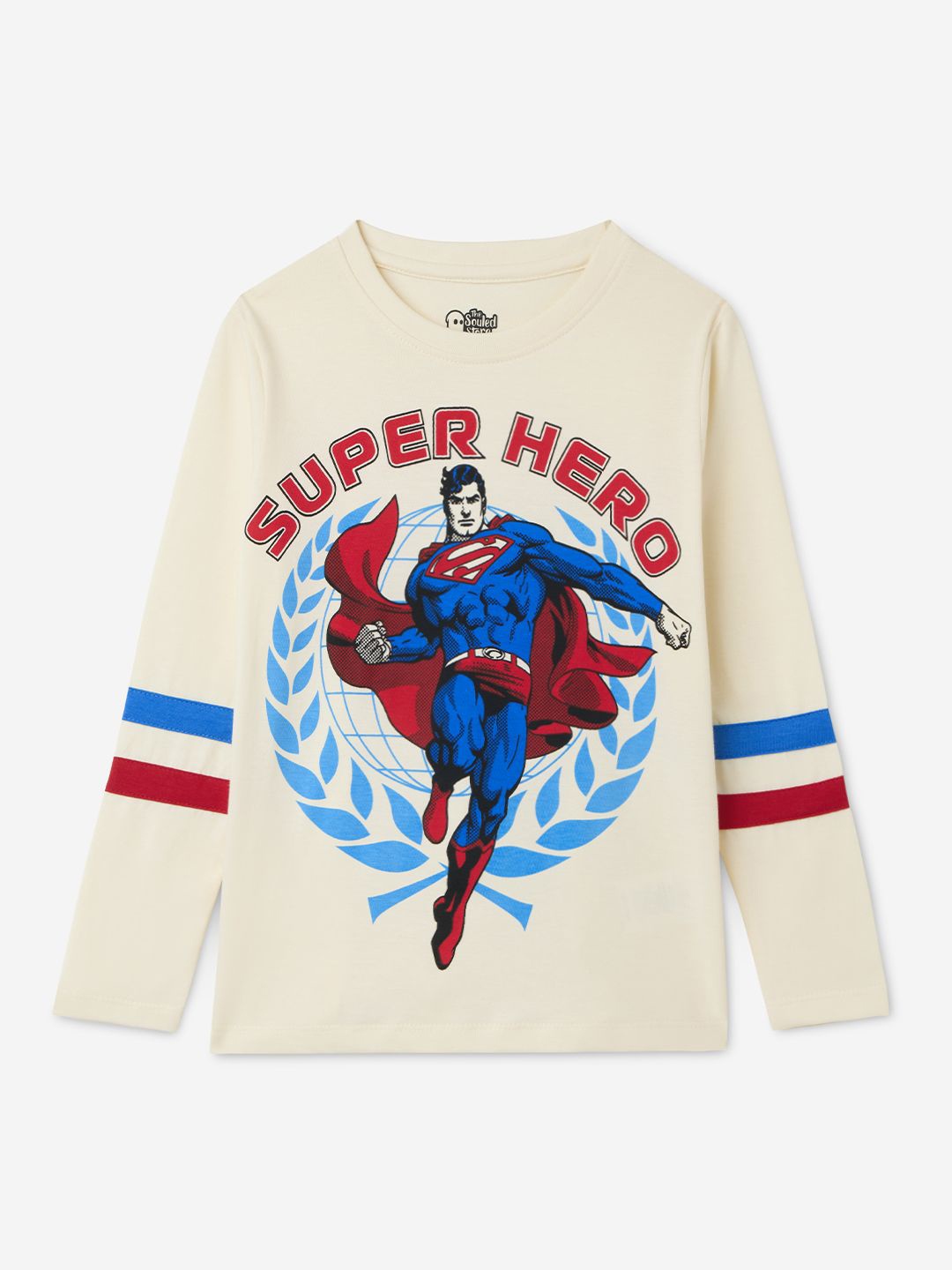

The Souled Store Boys Superman Printed T-shirt, Off white