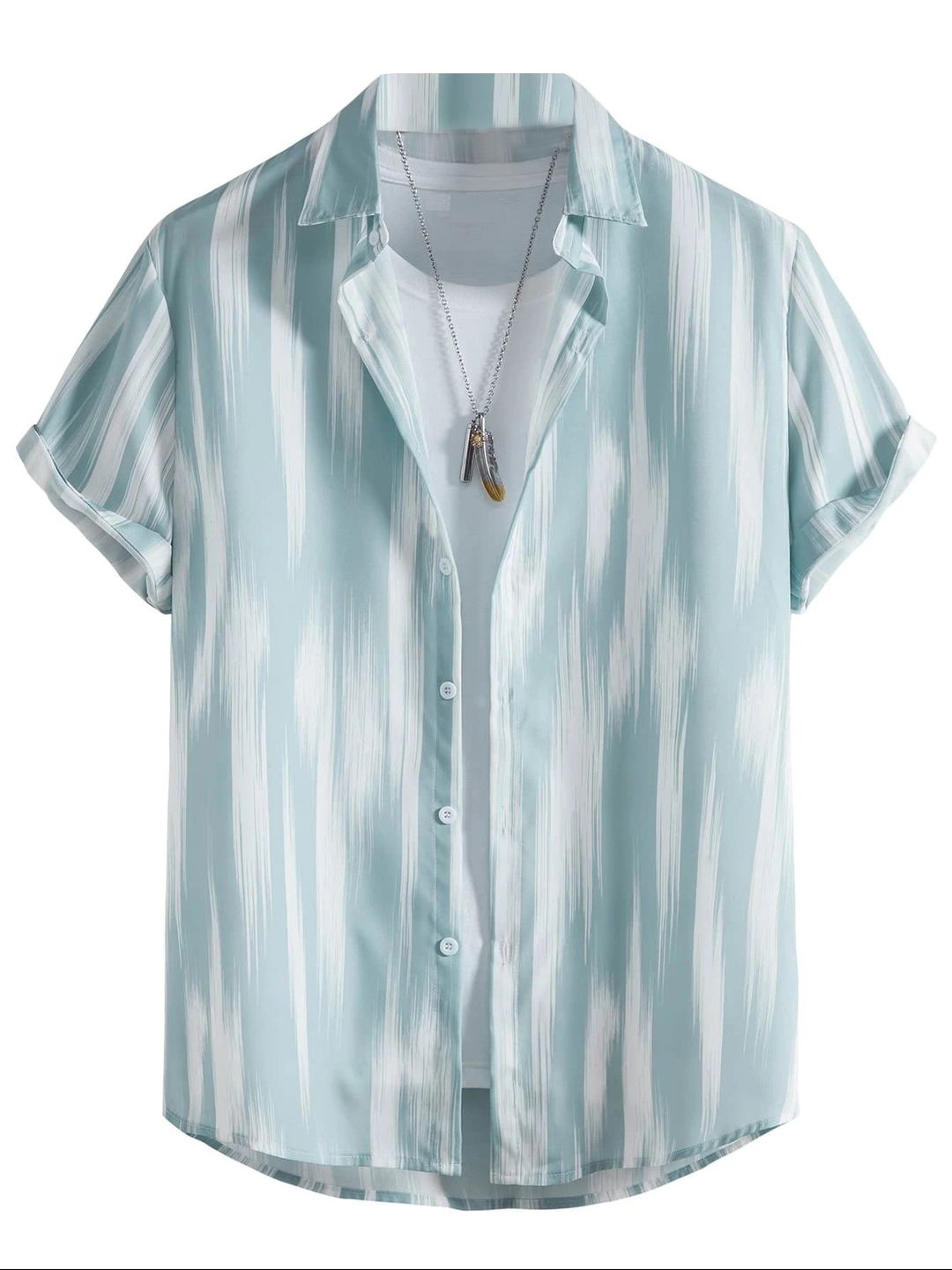 

BAESD Boys Standard Opaque Striped Party Shirt, Blue
