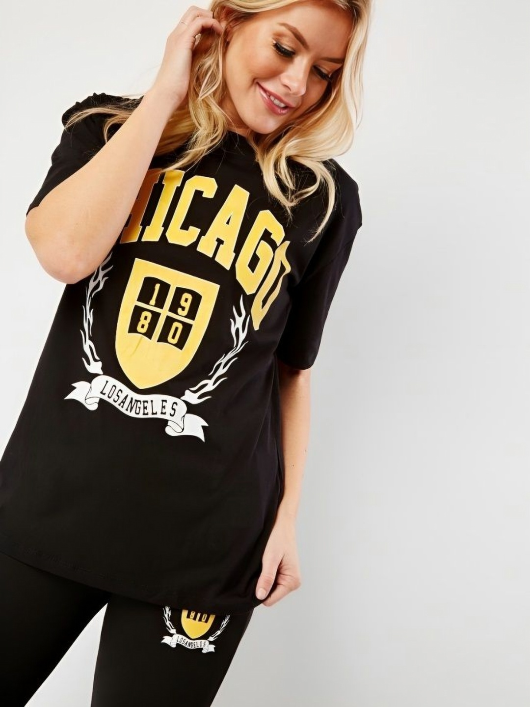 

SZN Typography Printed T-shirt, Black