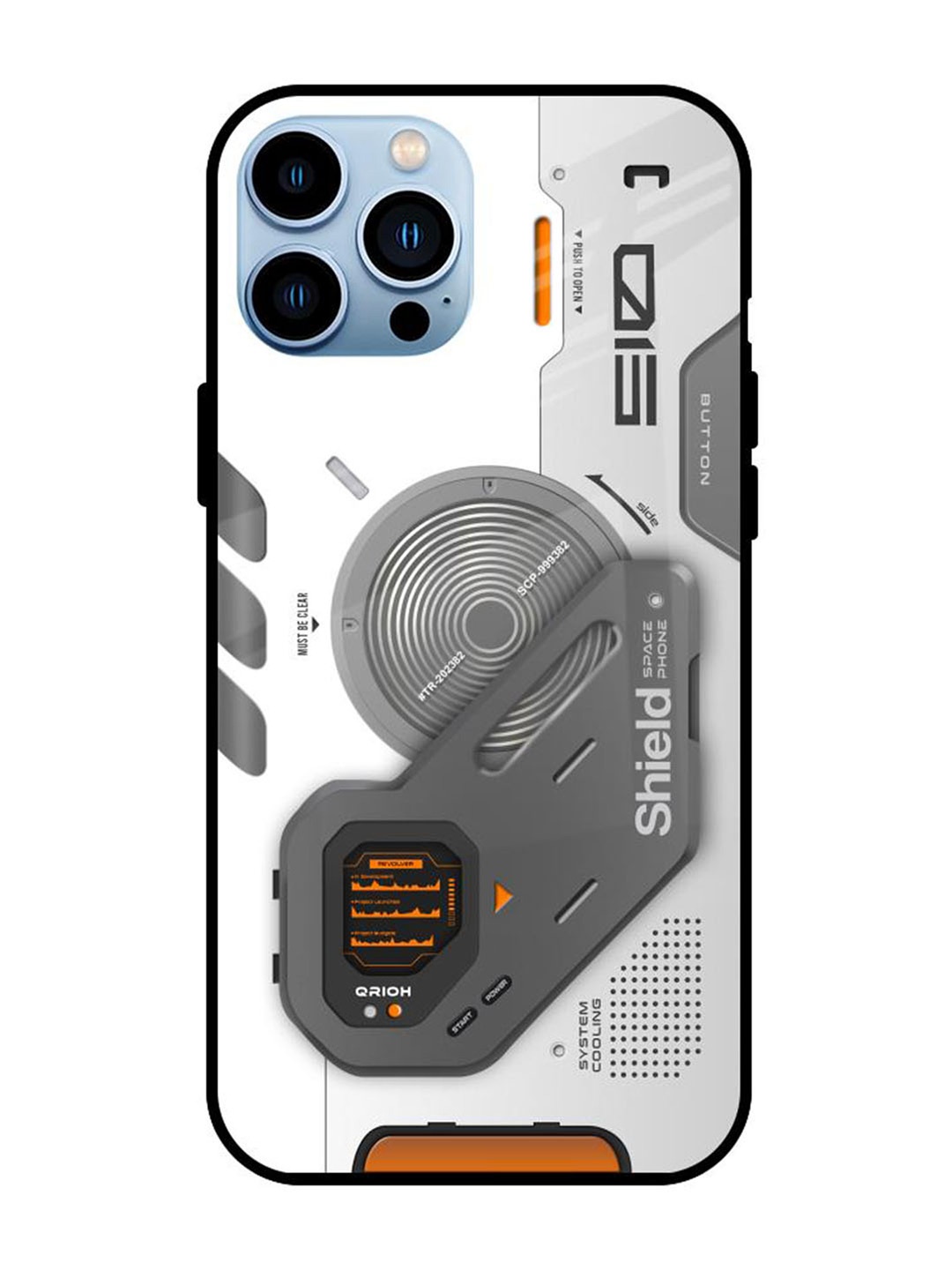 

QRIOH Typography Printed iPhone 13 Pro Max Back Case Mobile Accessories, White