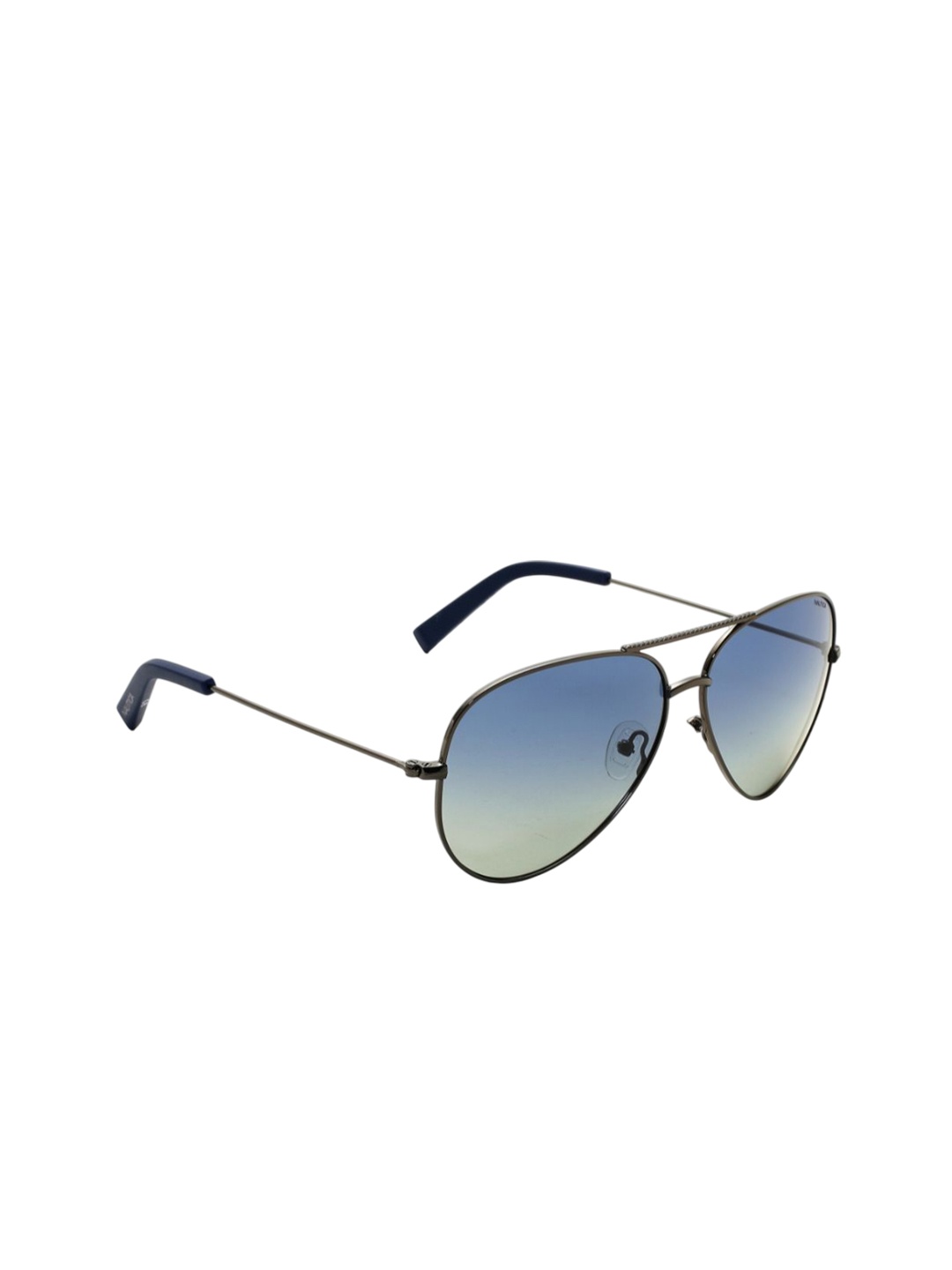 

Nautica Unisex Aviator Sunglasses with UV Protected Lens, Metallic