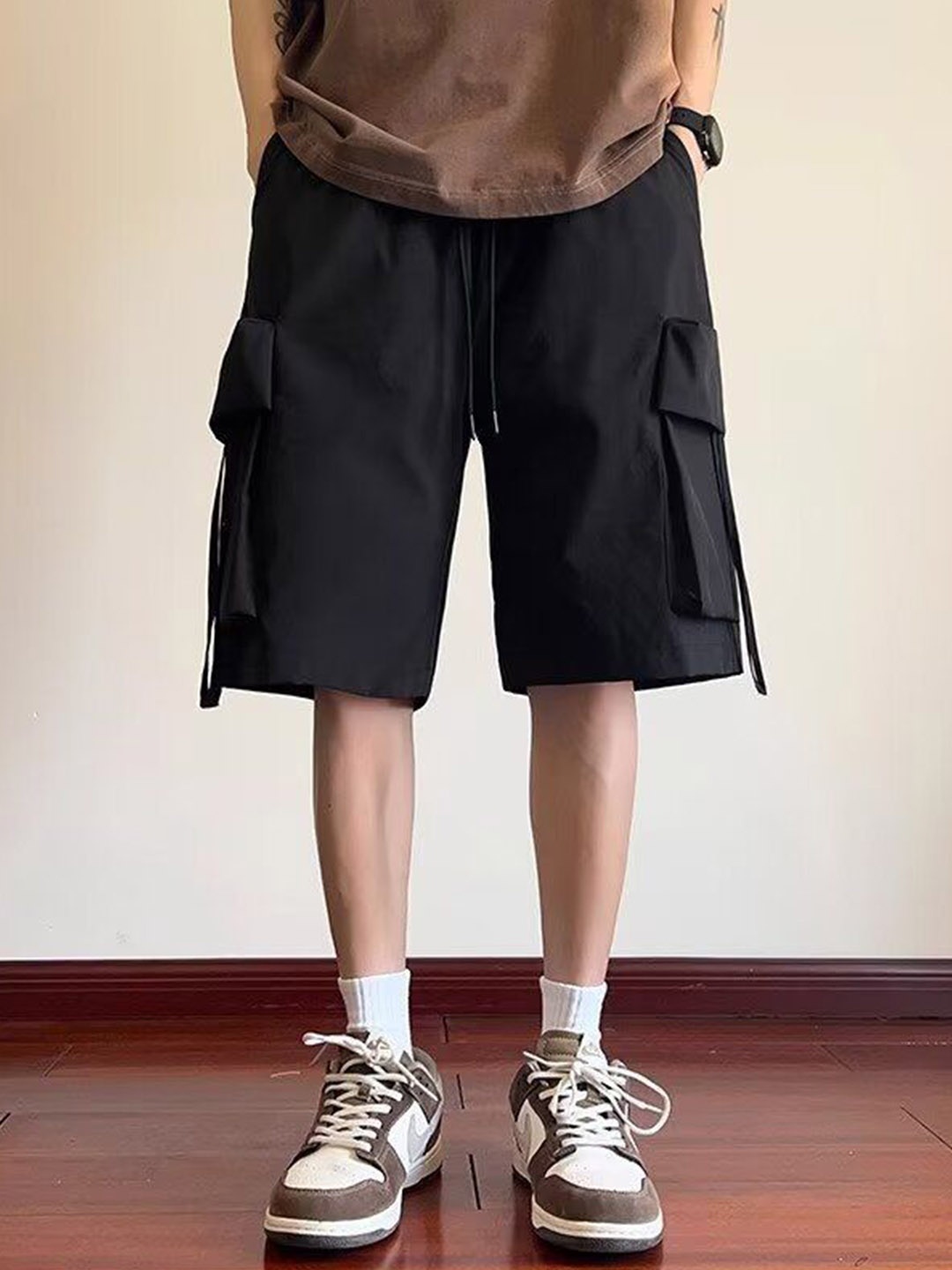 

StyleCast Men Cargo Shorts, Black