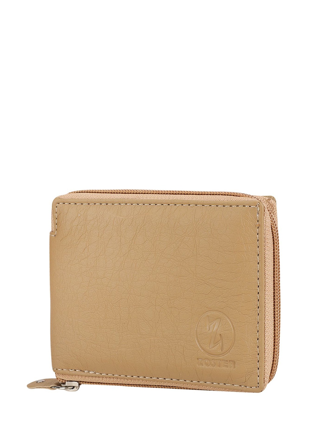 

ZOSTER Women Zip Around Wallet, Beige