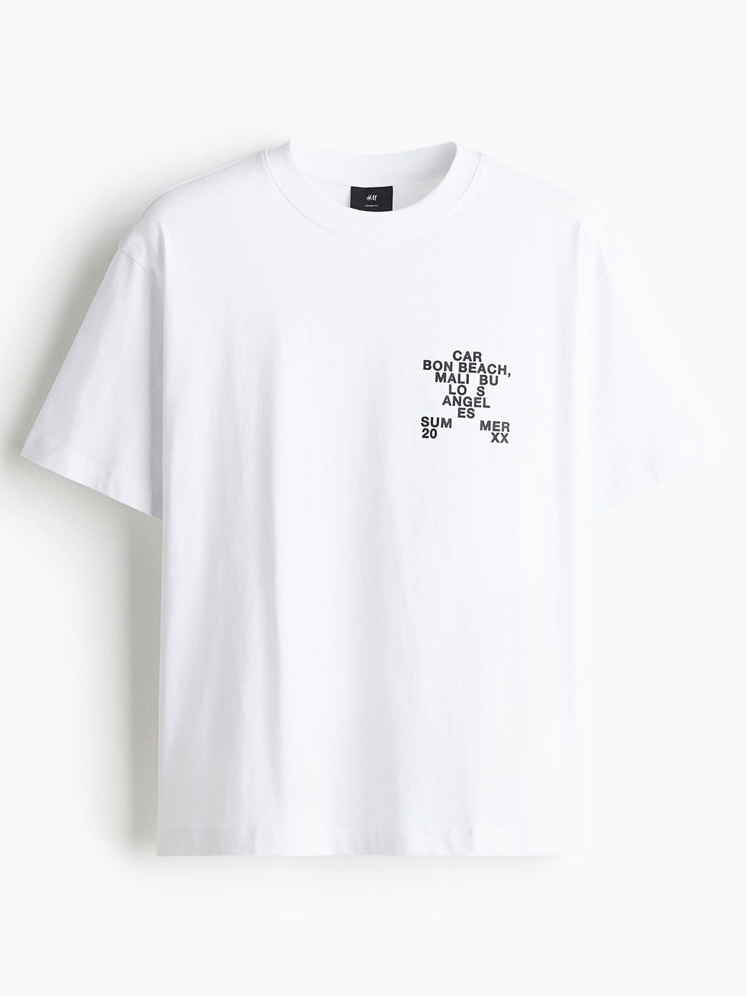 

H&M Loose Fit Printed T-shirt, White