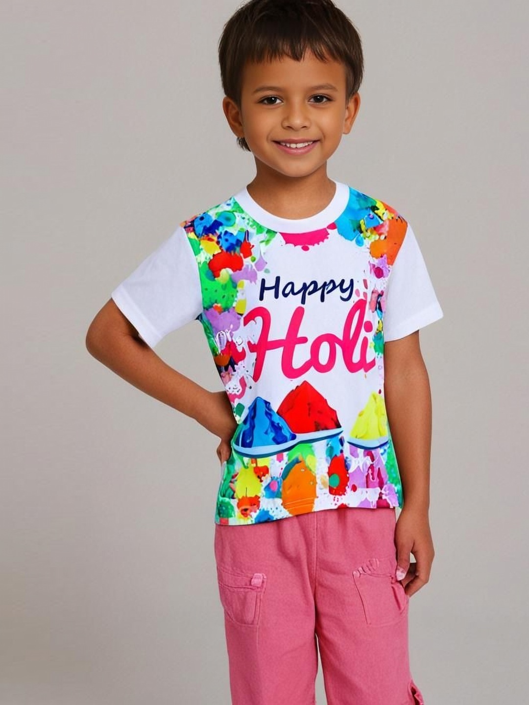 

The Magic Wand Kids Printed Applique T-shirt, Multi