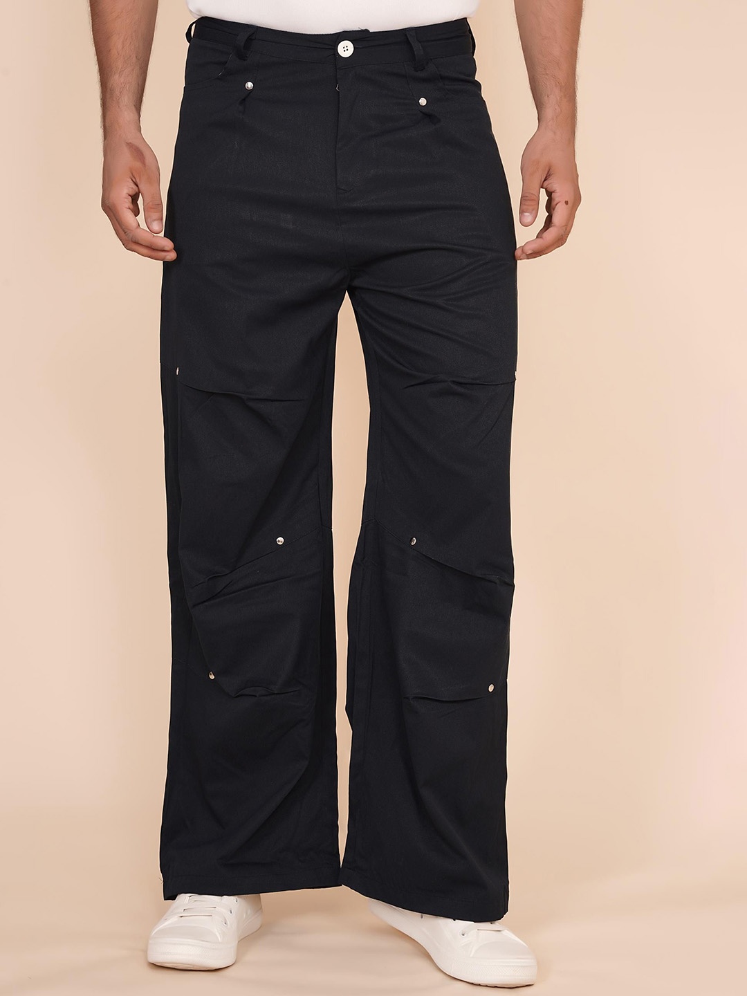 

Moda Rapido Men Cargos Trousers, Black