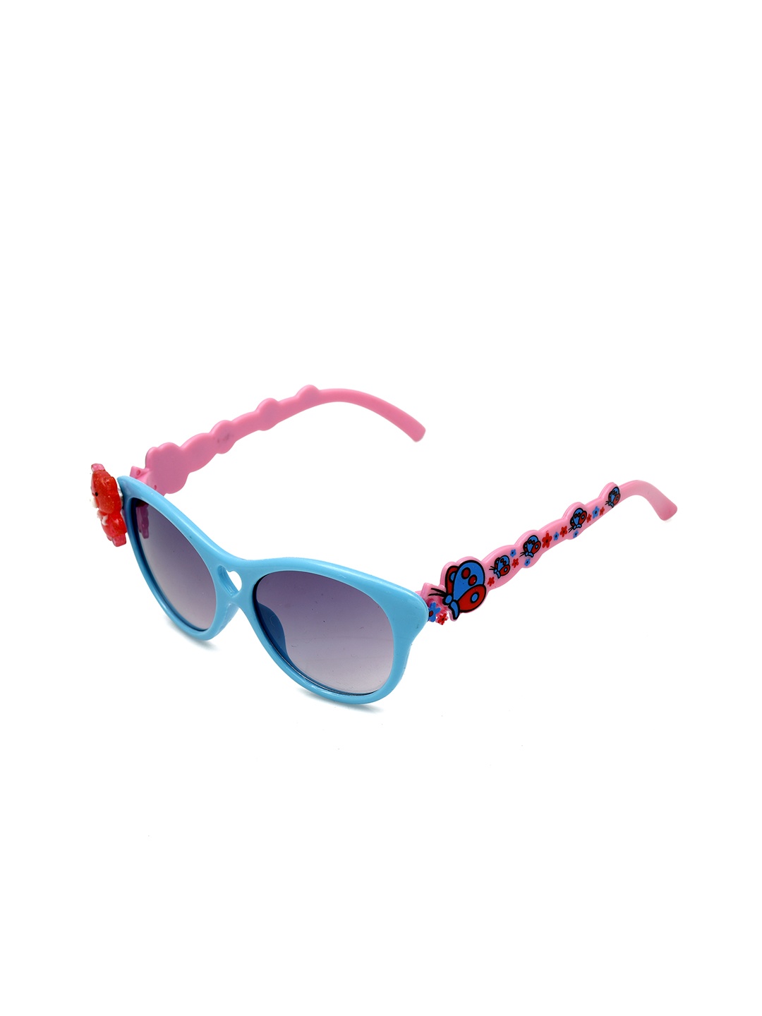 

SHOP FRENZY Unisex Kids Cateye Sunglasses with UV Protected Lens, Black
