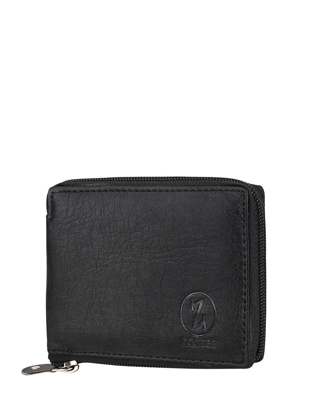 

ZOSTER Women Zip Around Wallet, Black