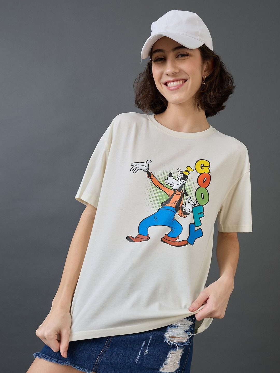 

Kook N Keech Disney Women Printed T-shirt, Off white