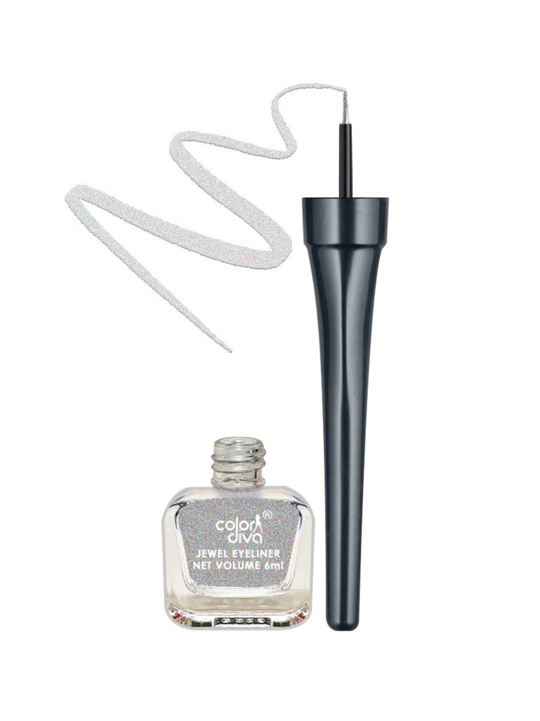 

Color Diva Jewel Waterproof Long Lasting Liquid Eyeliner - 6 ml - Silver
