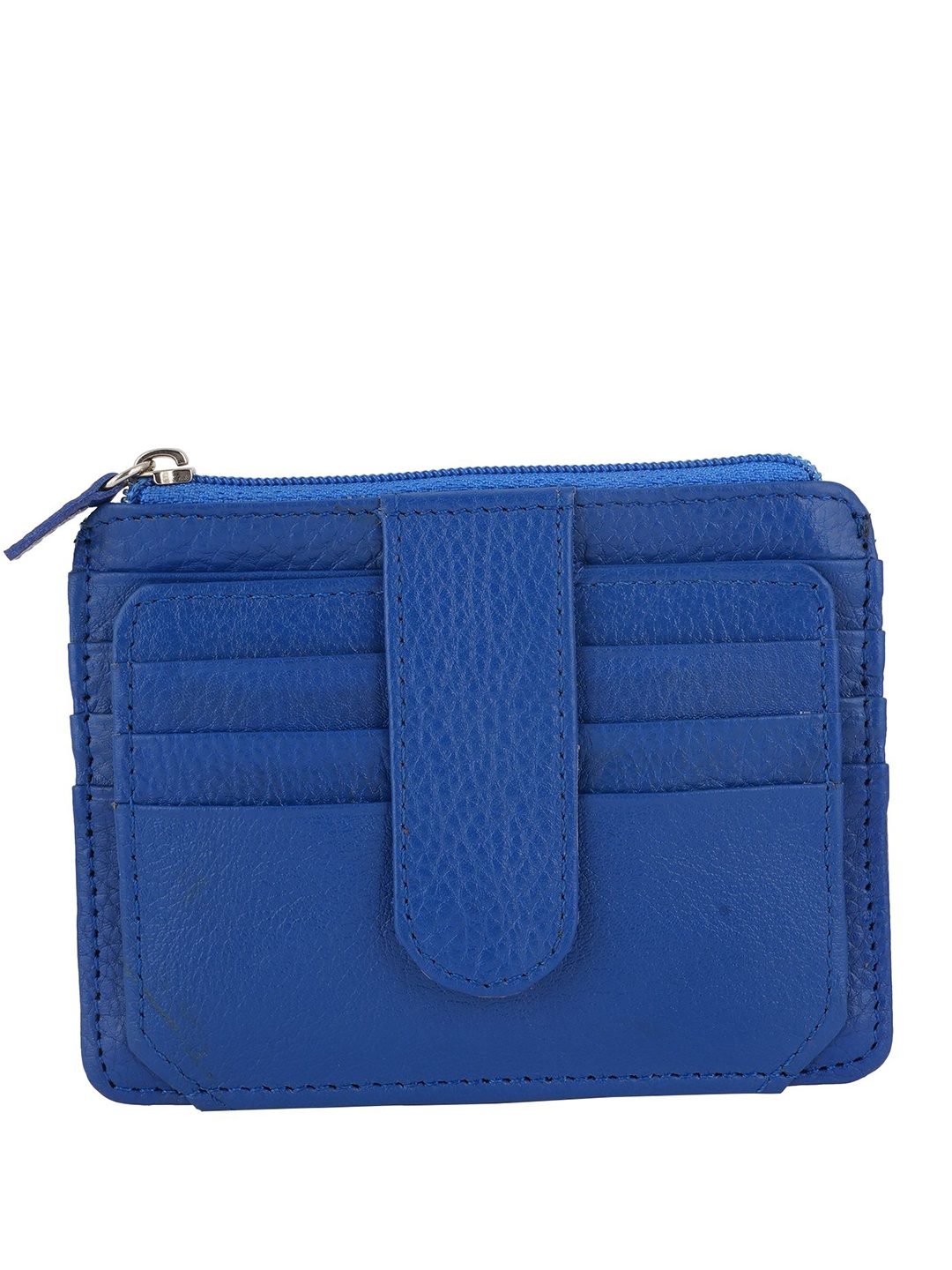 

CLARABAE Men PU Two Fold Wallet, Blue