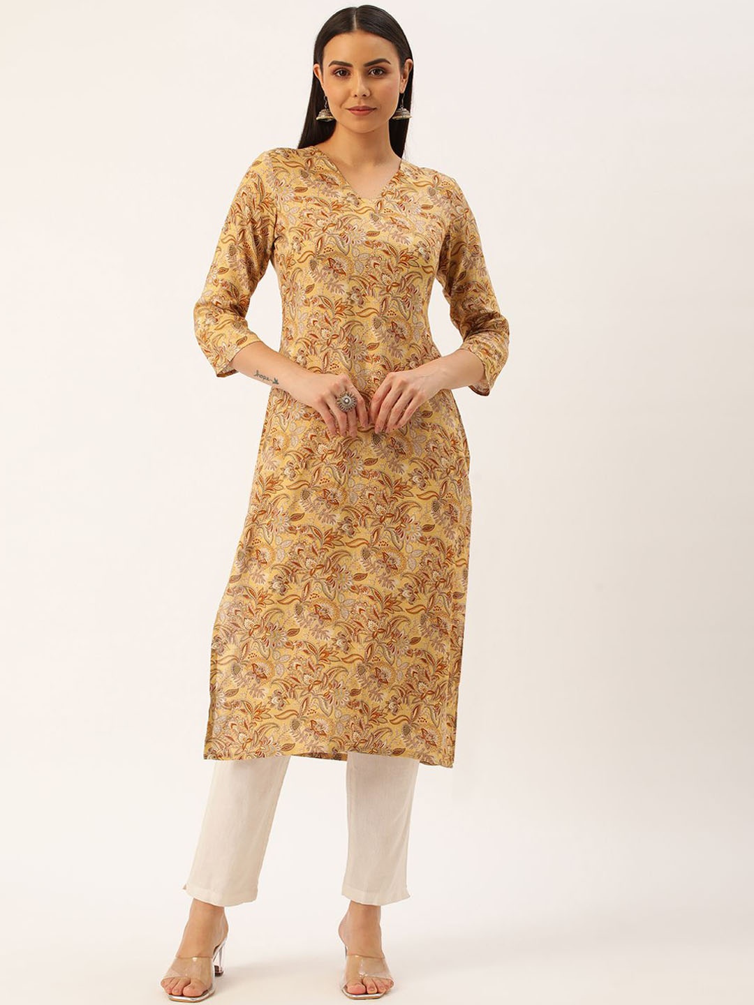 

KALINI Women Floral Printed Kurta, Multi