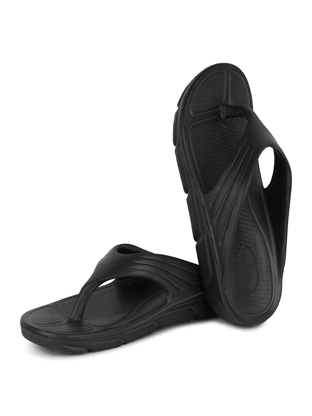 

DRACKFOOT Men Thong Flip-Flops, Black