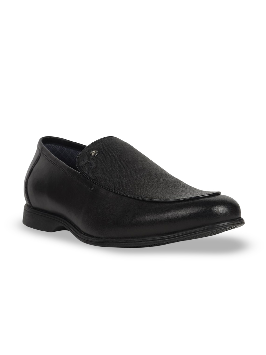 

Bata Men Leather Slip-On Sneakers, Black