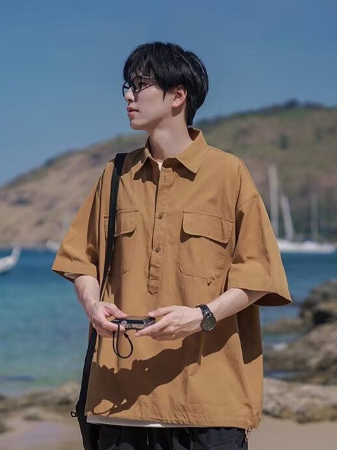 

StyleCast Men Opaque Casual Shirt, Brown