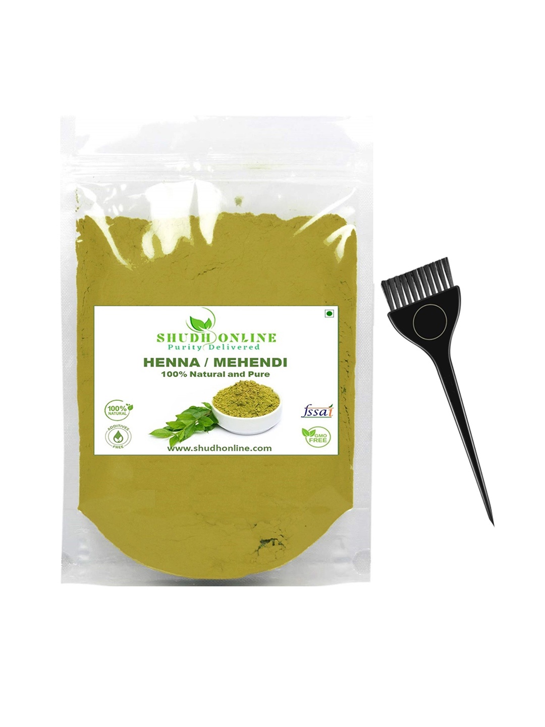 

Shudh Online Purity Delivered Organic Henna Powder For Hair Color & Hair Growth - 200 g, Green
