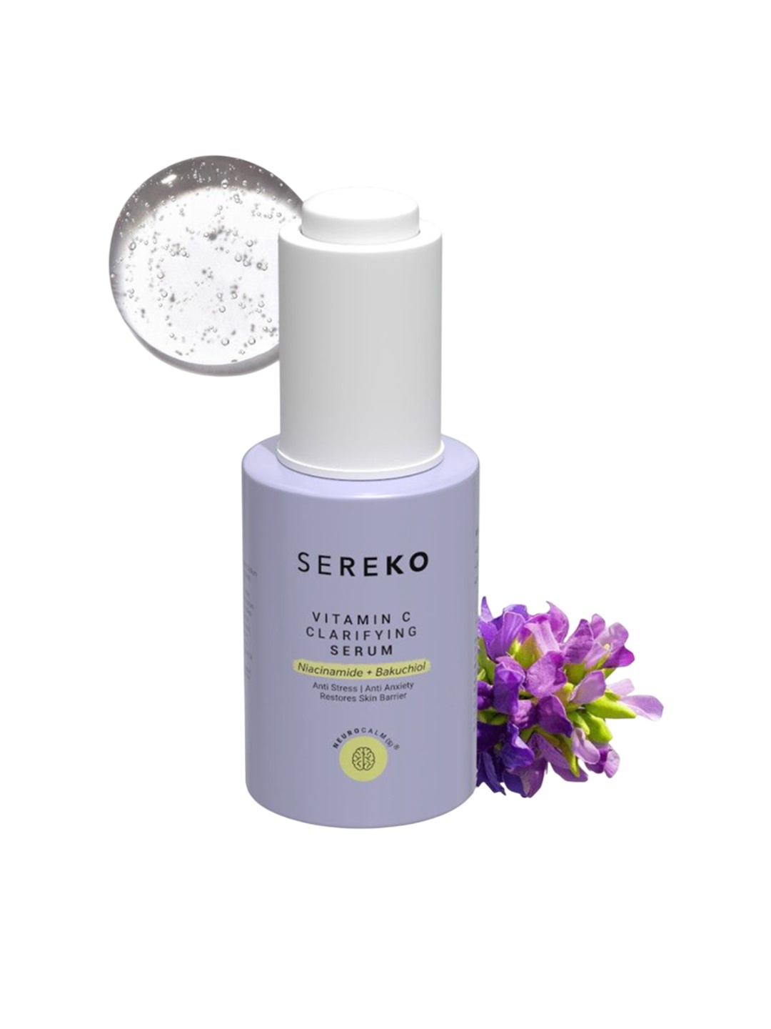 

SEREKO Vitamin C Clarifying Serum For Dark Spots With Niacinamide - 10 ml, Purple