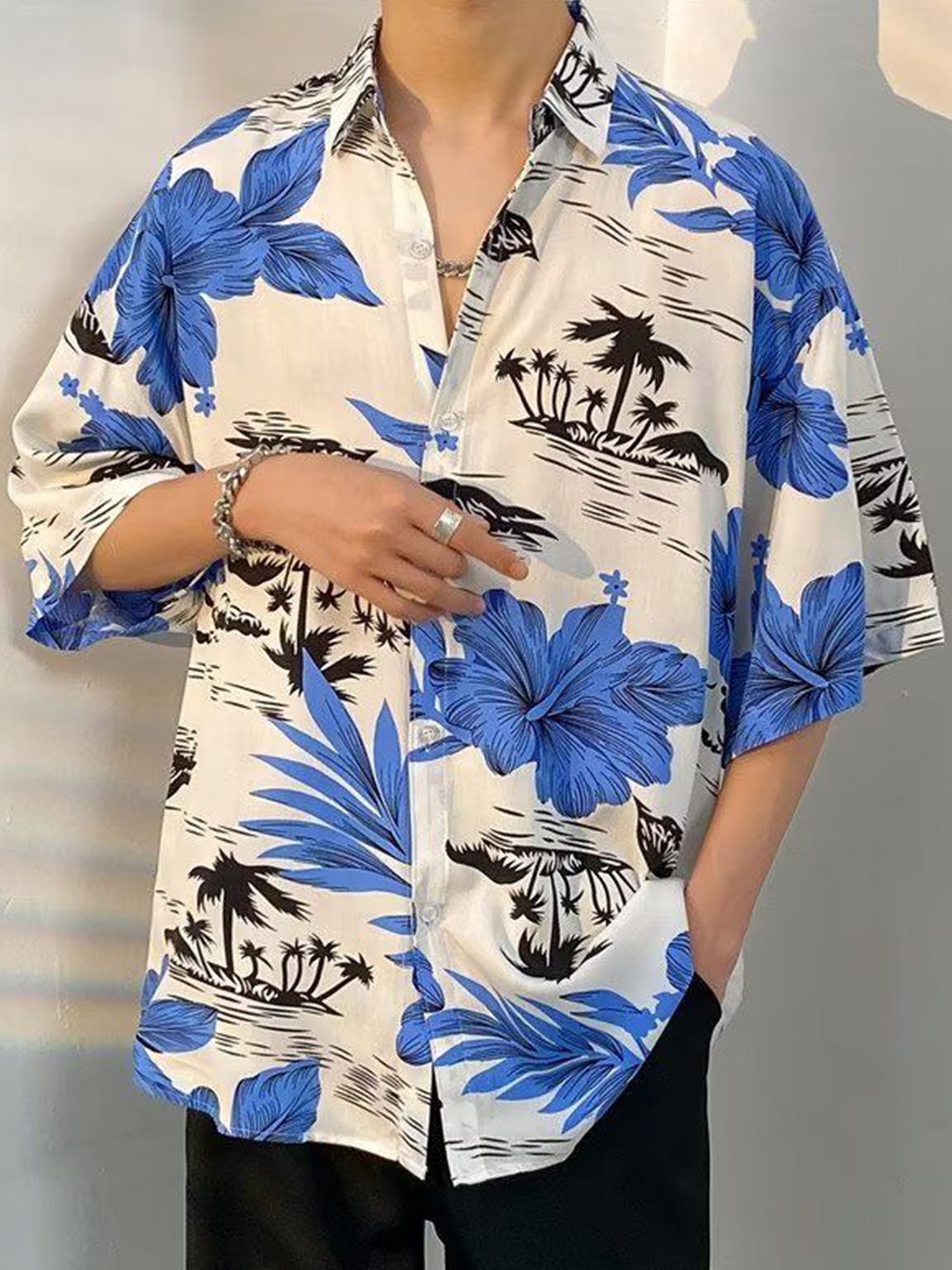 

StyleCast Men Floral Opaque Printed Casual Shirt, Multi
