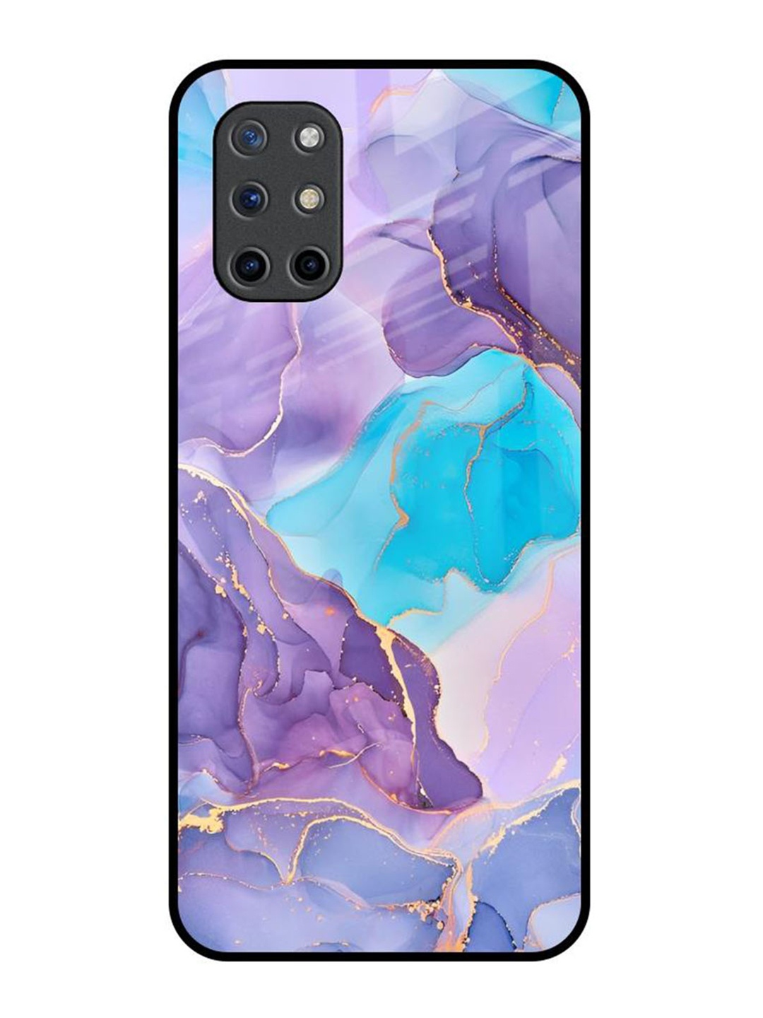 

QRIOH Abstract Printed OnePlus 8T Back Case Mobile Accessories, Purple