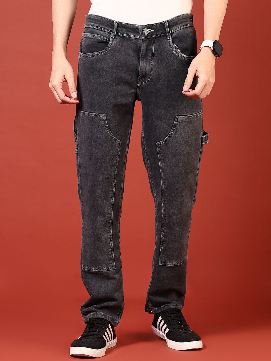 

V-Mart Men Light Fade Jeans, Black
