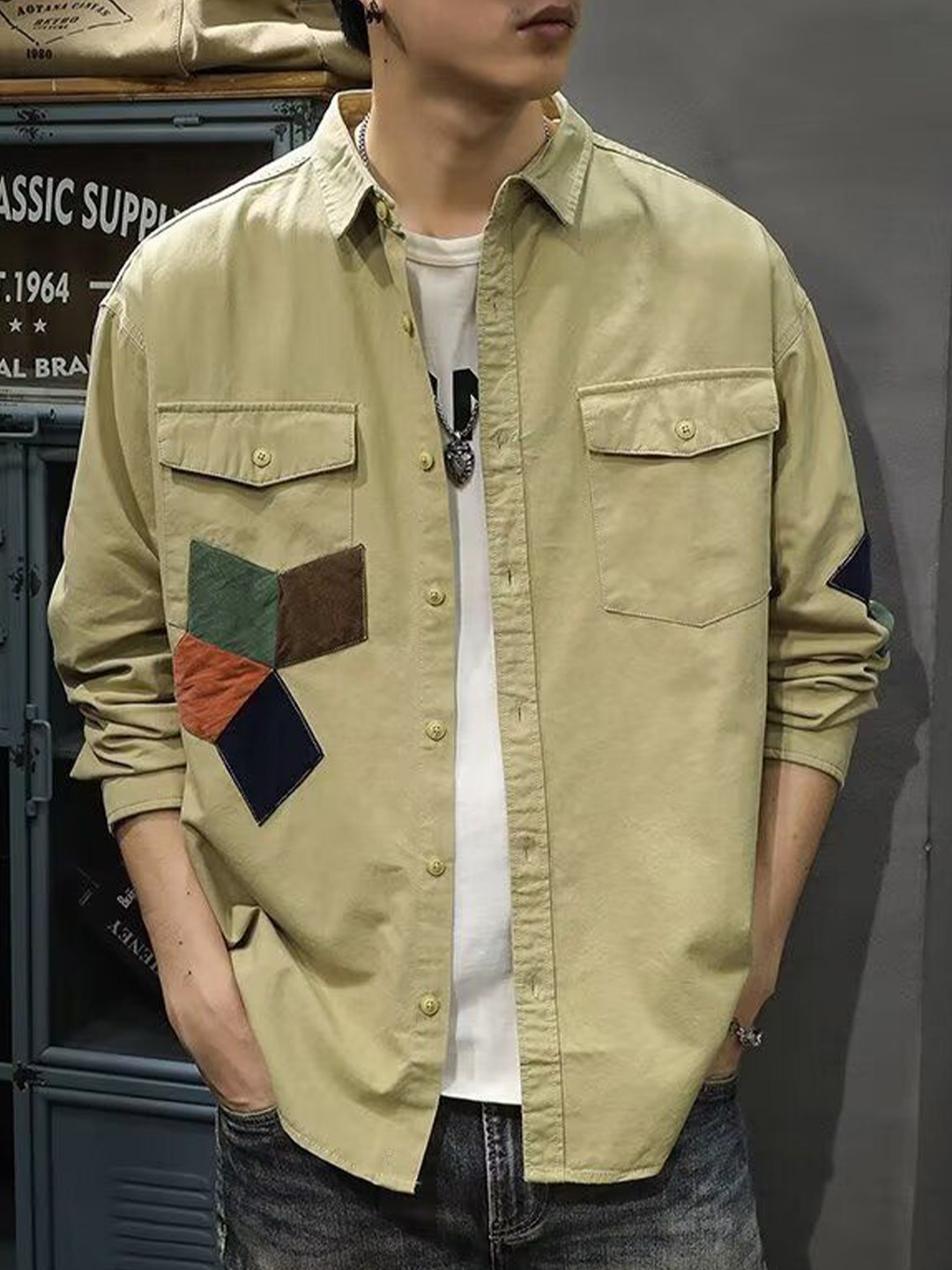 

StyleCast Men Opaque Casual Shirt, Green