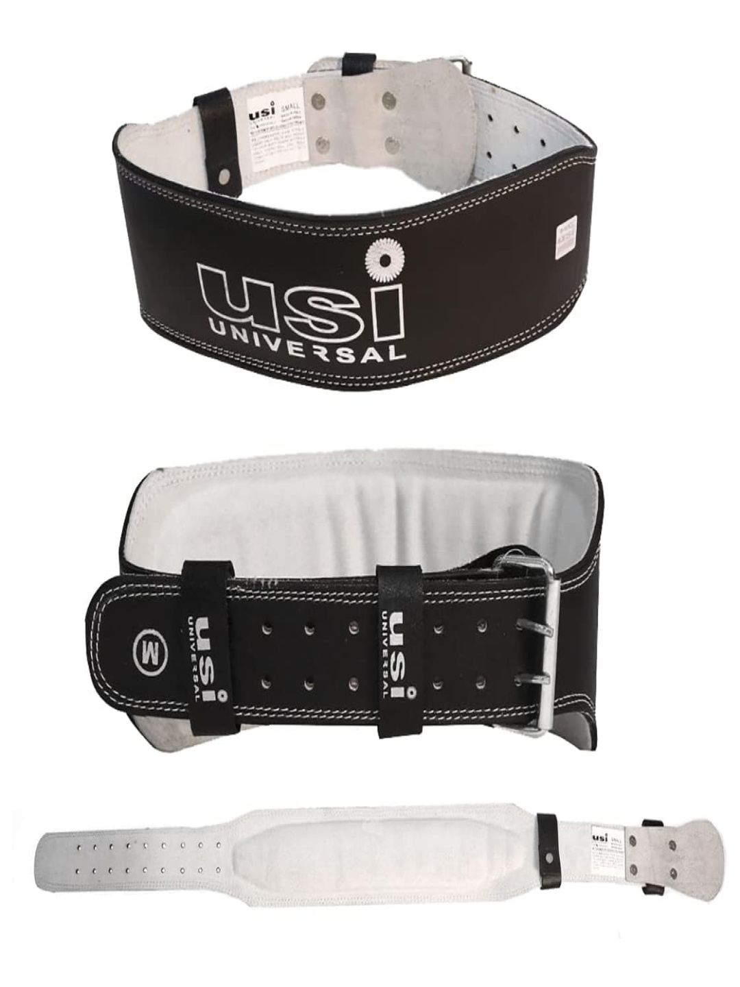 

USI UNIVERSAL THE UNBEATABLE Usi Weight Lifting 6 Padded Belt, Black