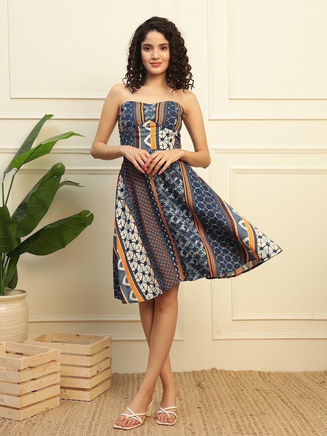 

DEEBACO Print Dress, Multi