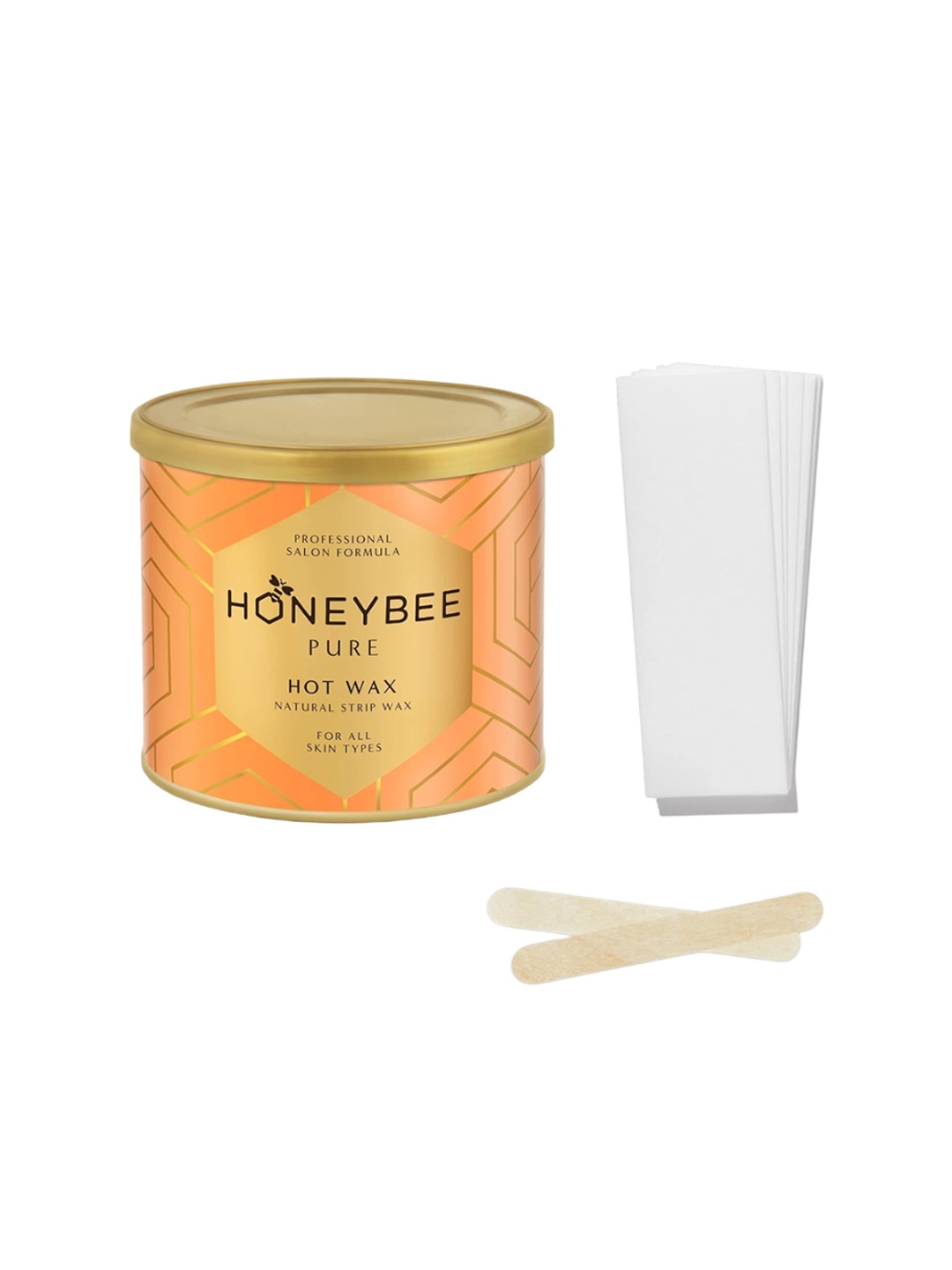 

Honeybee Pure Hot Sugar Wax Natural Strip Wax - 600 g, Orange