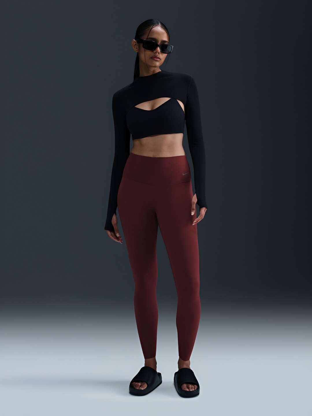 

Nike Zenvy Women's Gentle-Support High-Waisted 7/8 Leggings, Red