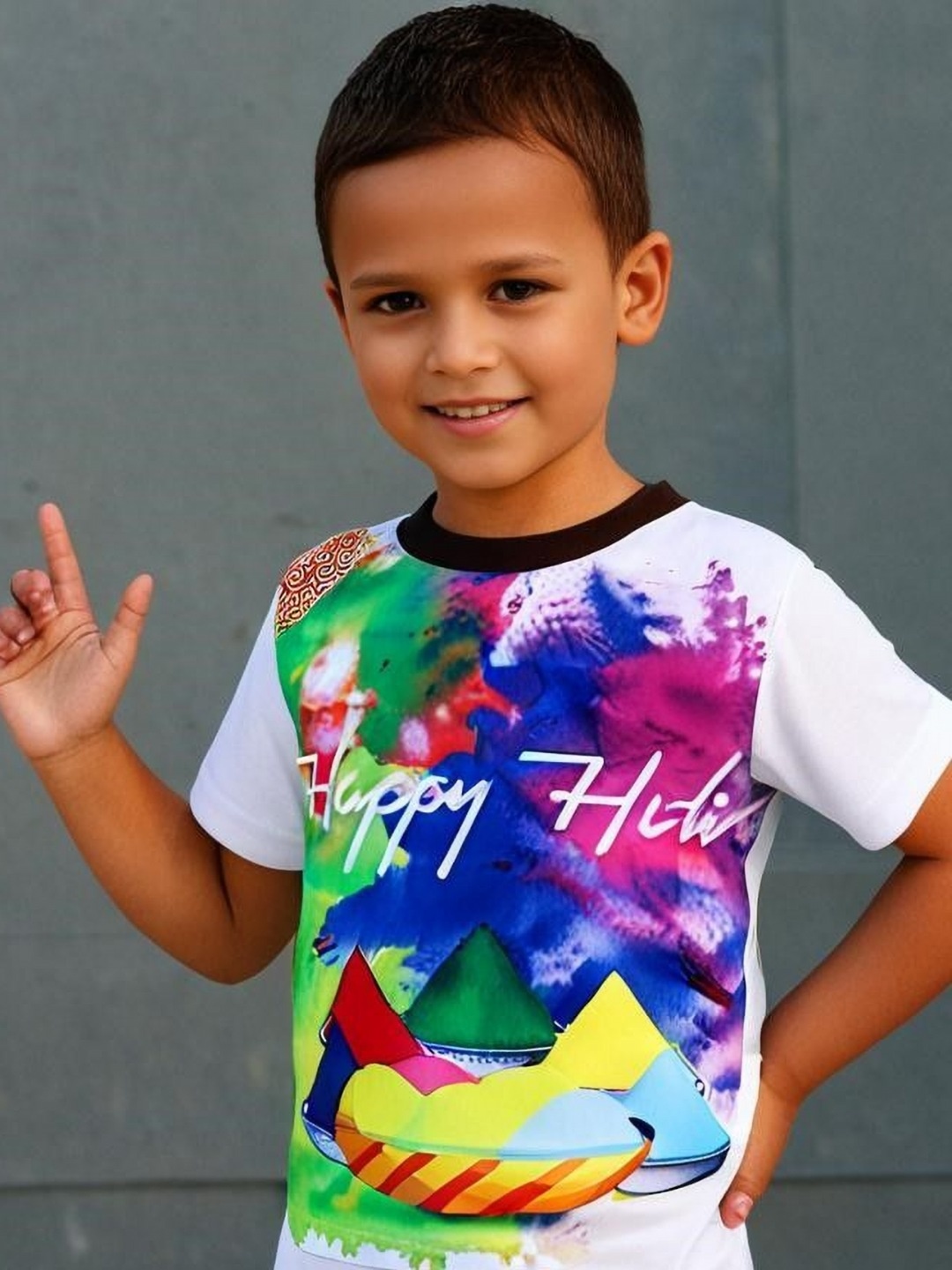 

The Magic Wand Kids Printed Applique T-shirt, Blue
