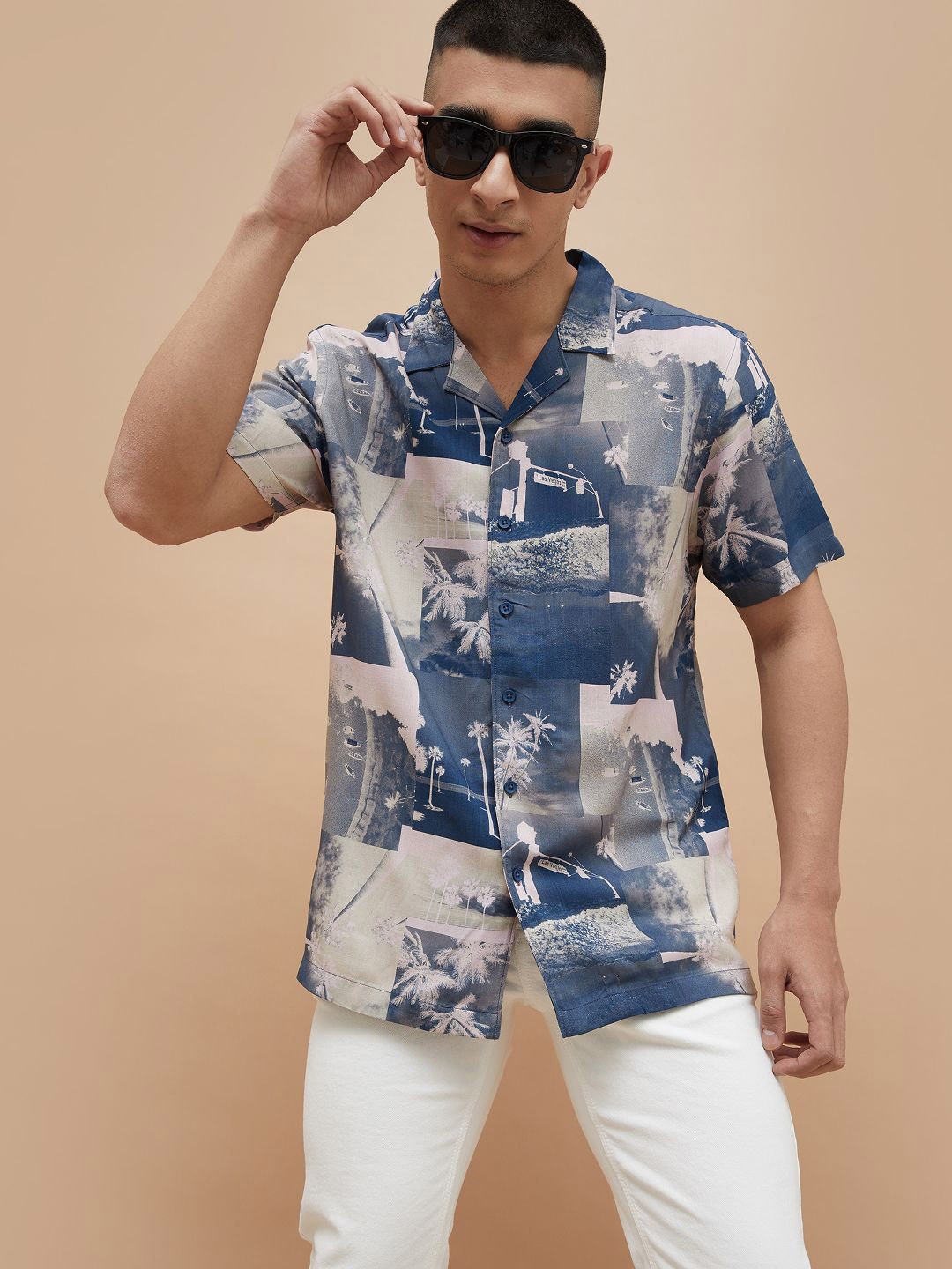 

Fame Forever by Lifestyle Men Opaque Printed Casual Shirt, Blue