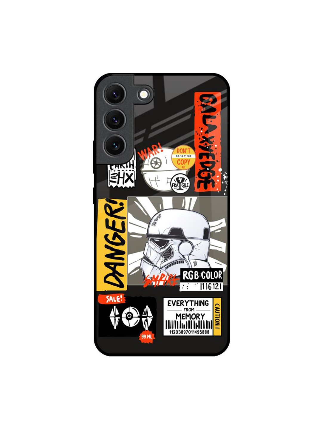

QRIOH Typography Printed Samsung Galaxy S22 Back Case Mobile Accessories, Black