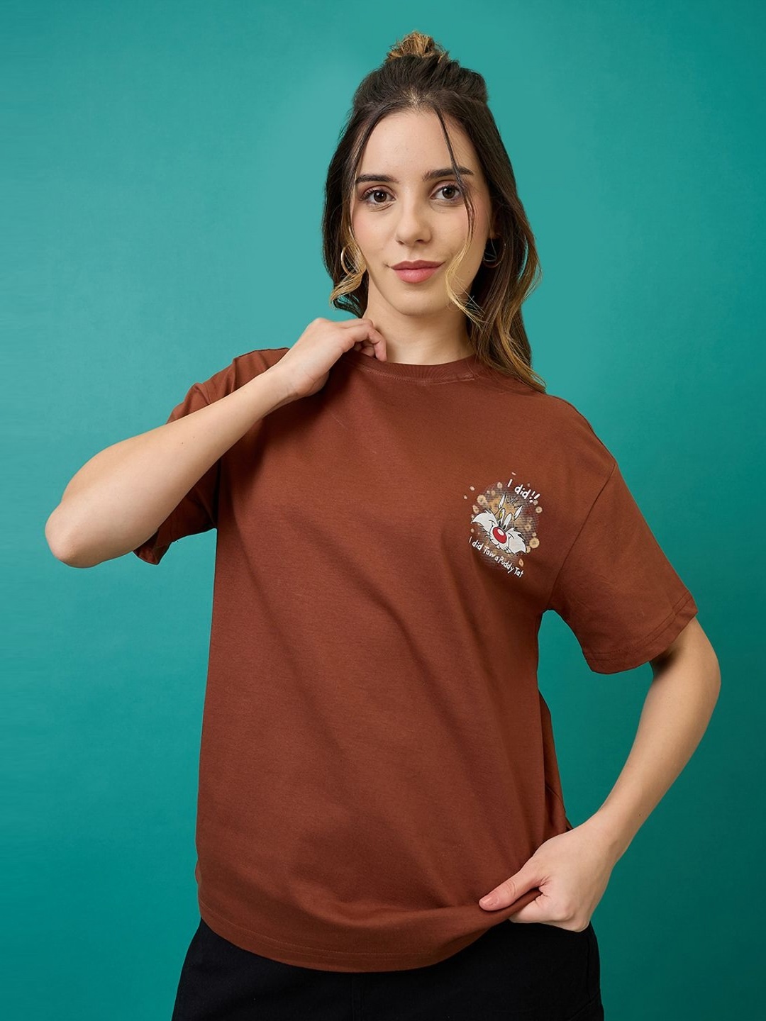 

Kook N Keech Looney Tunes Women Printed T-shirt, Rust