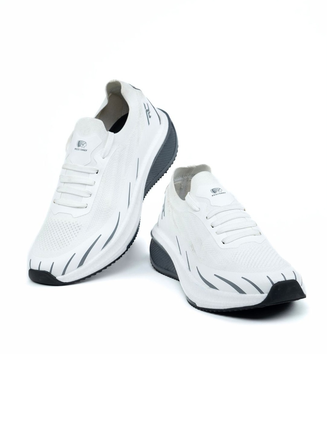 

Red Chief Men Mesh Running Non-Marking Shoes, White