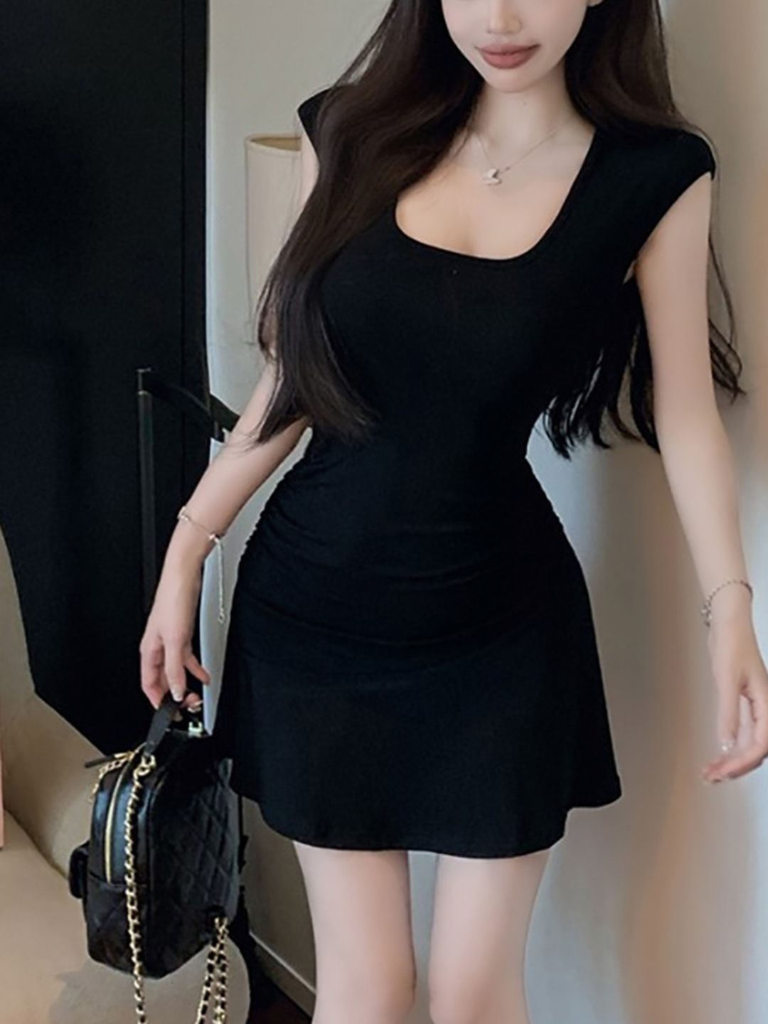 

DressBerry Sheath Mini Dress, Black