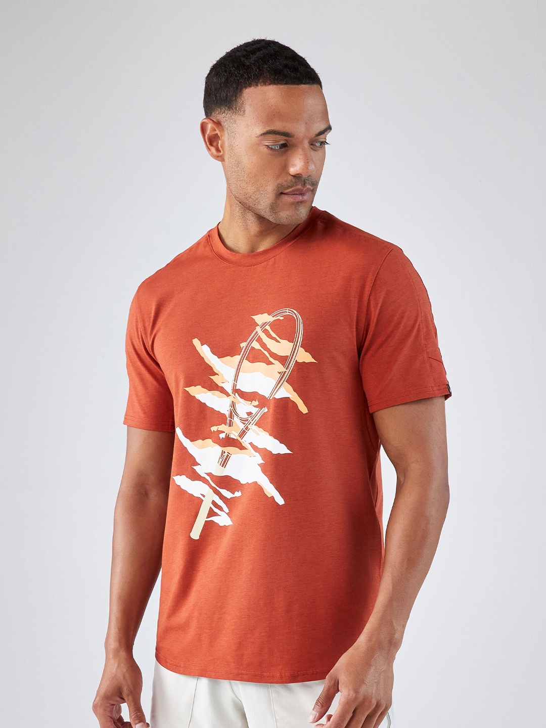 

Artengo By Decathlon Men's Tennis T-Shirt TTS Soft - Brown