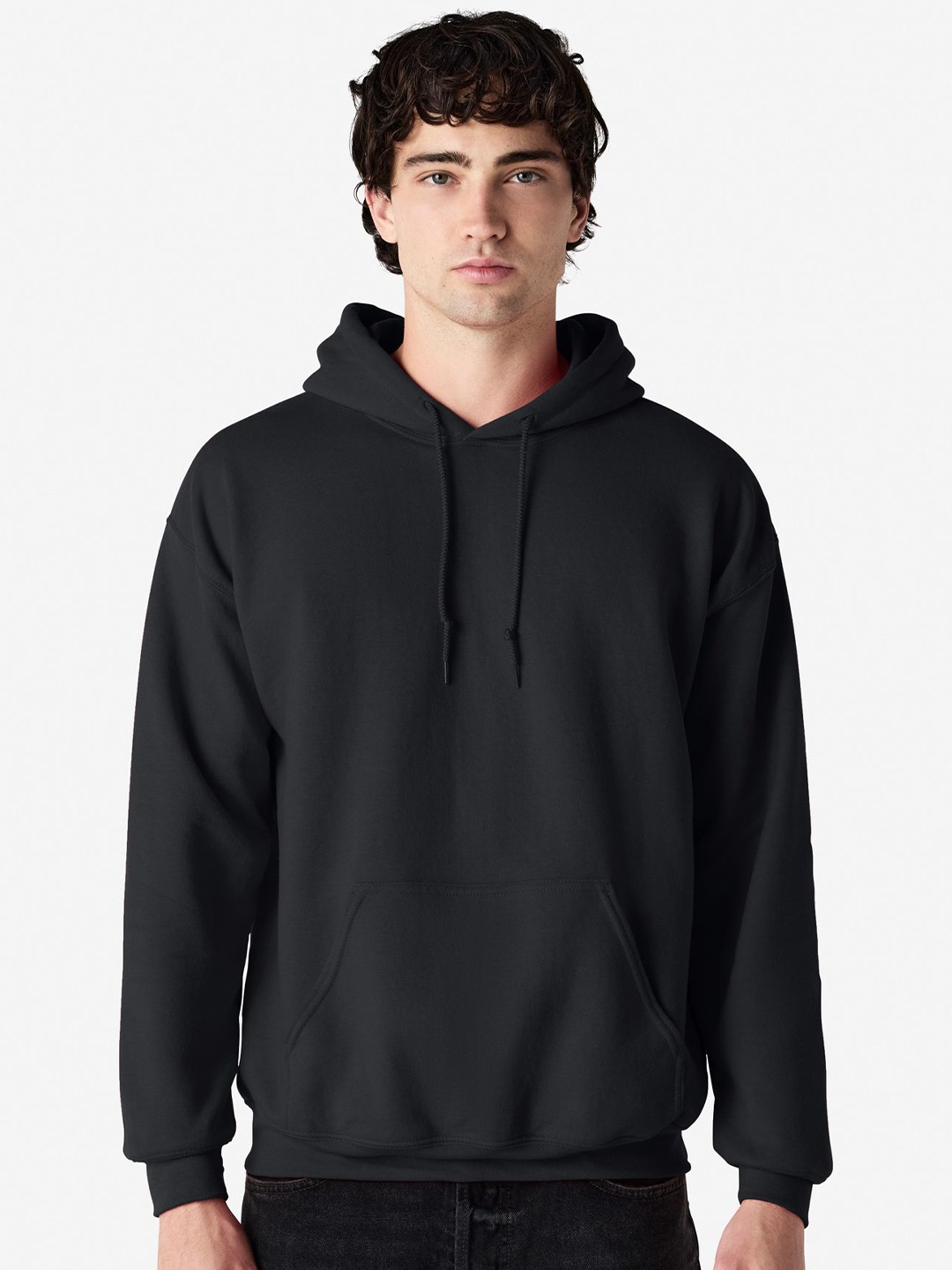 

Gildan Men Hooded Sweatshirt, Black