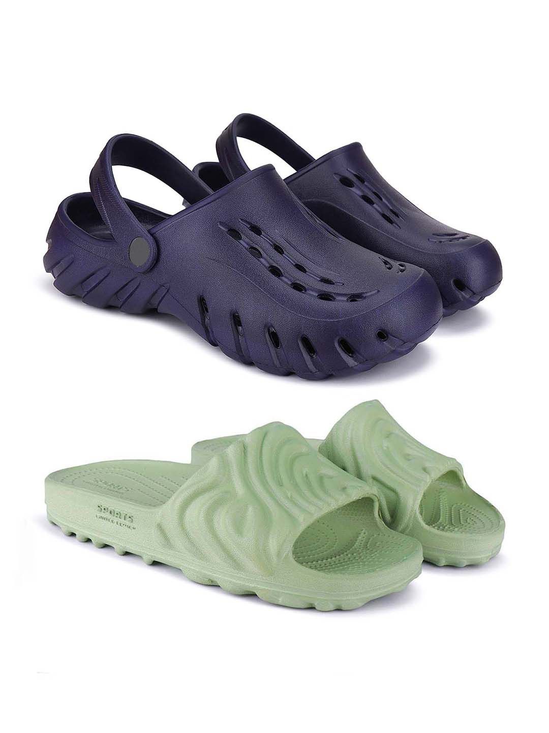 

BERSACHE Men Clogs, Green