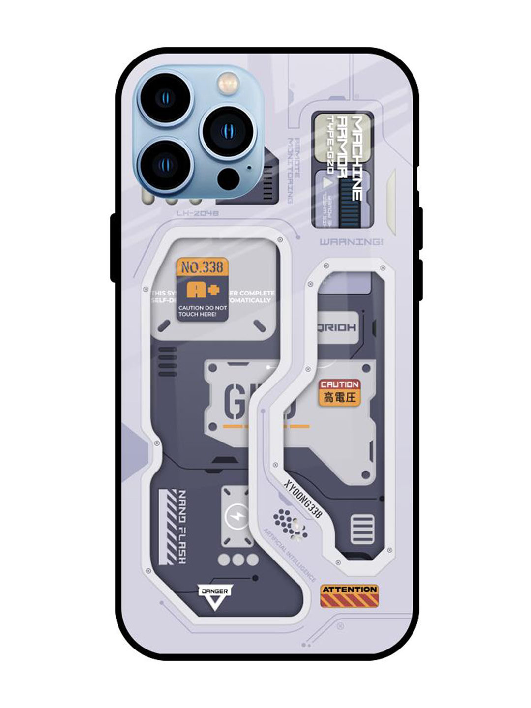 

QRIOH Typography Printed iPhone 13 Pro Max Back Case Mobile Accessories, Off white