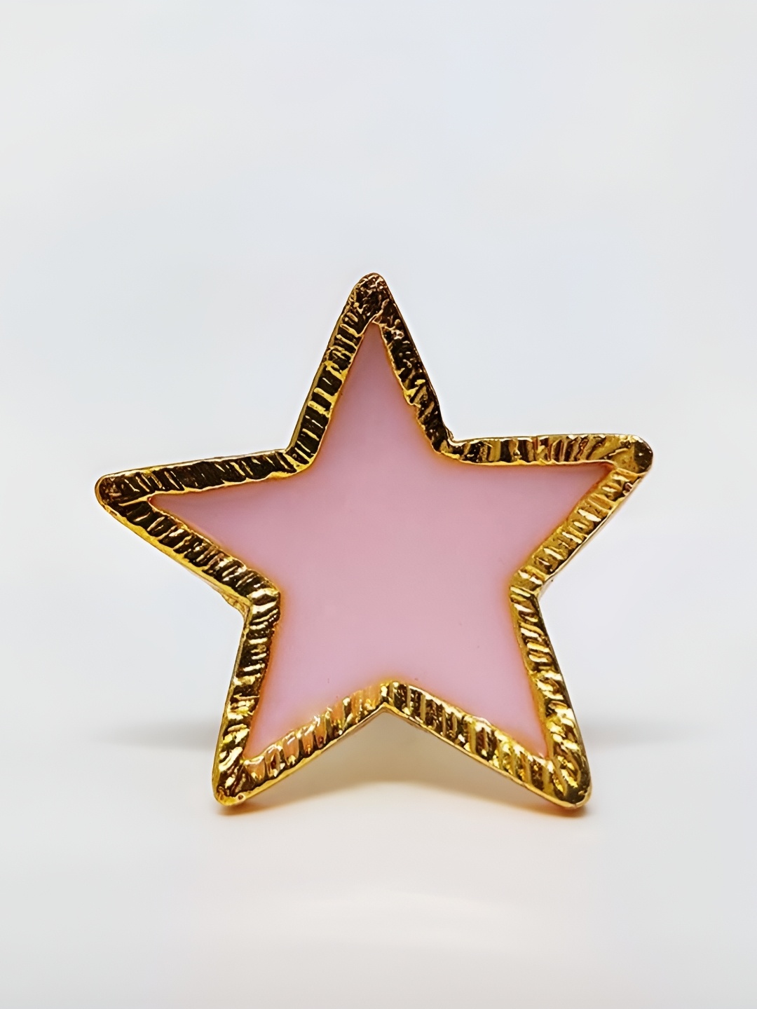 

Pinch of Pretty Pink and Gold-Toned Star Brass Knob