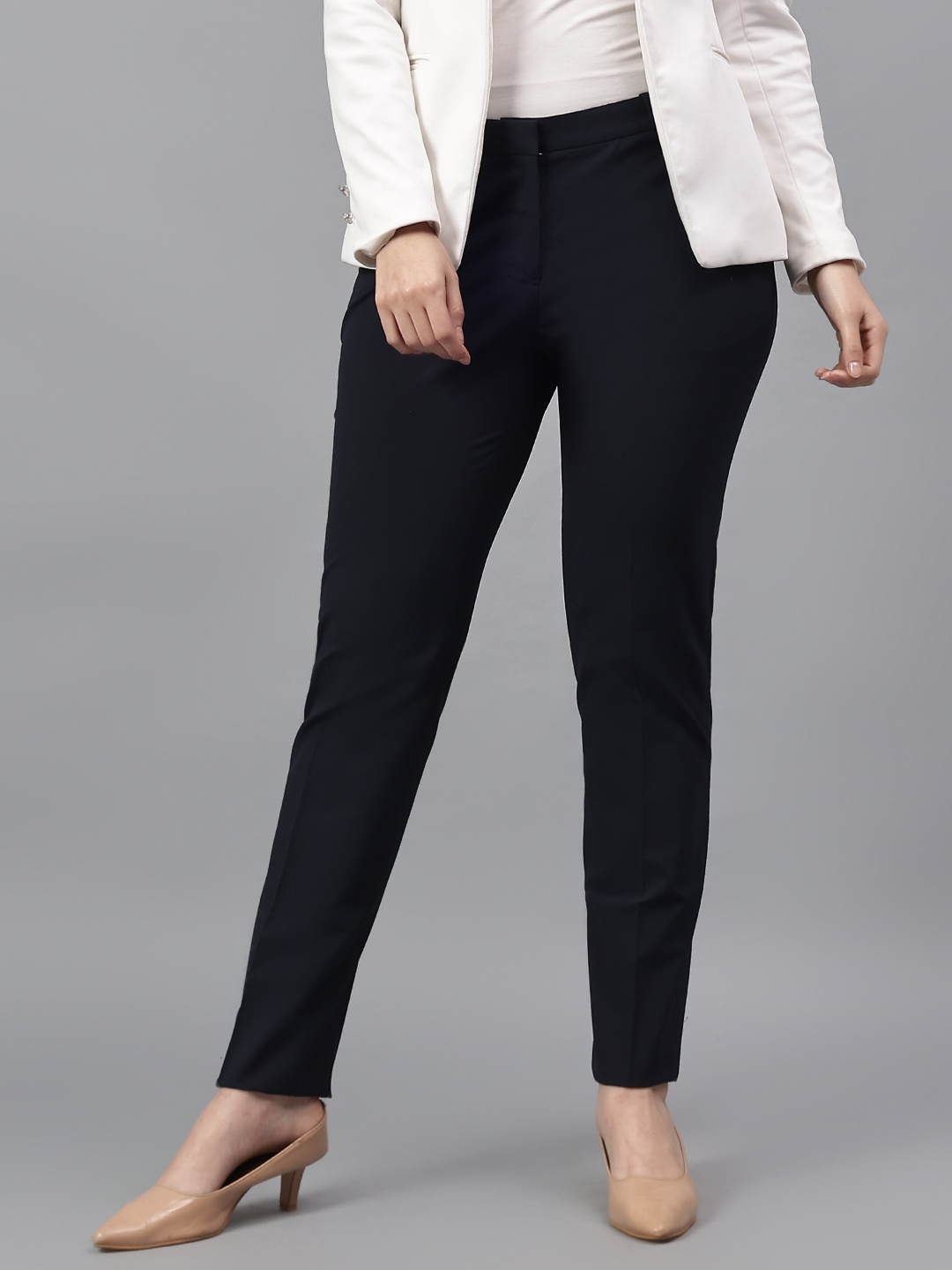 

Cantabil Women Original Trousers, Navy blue