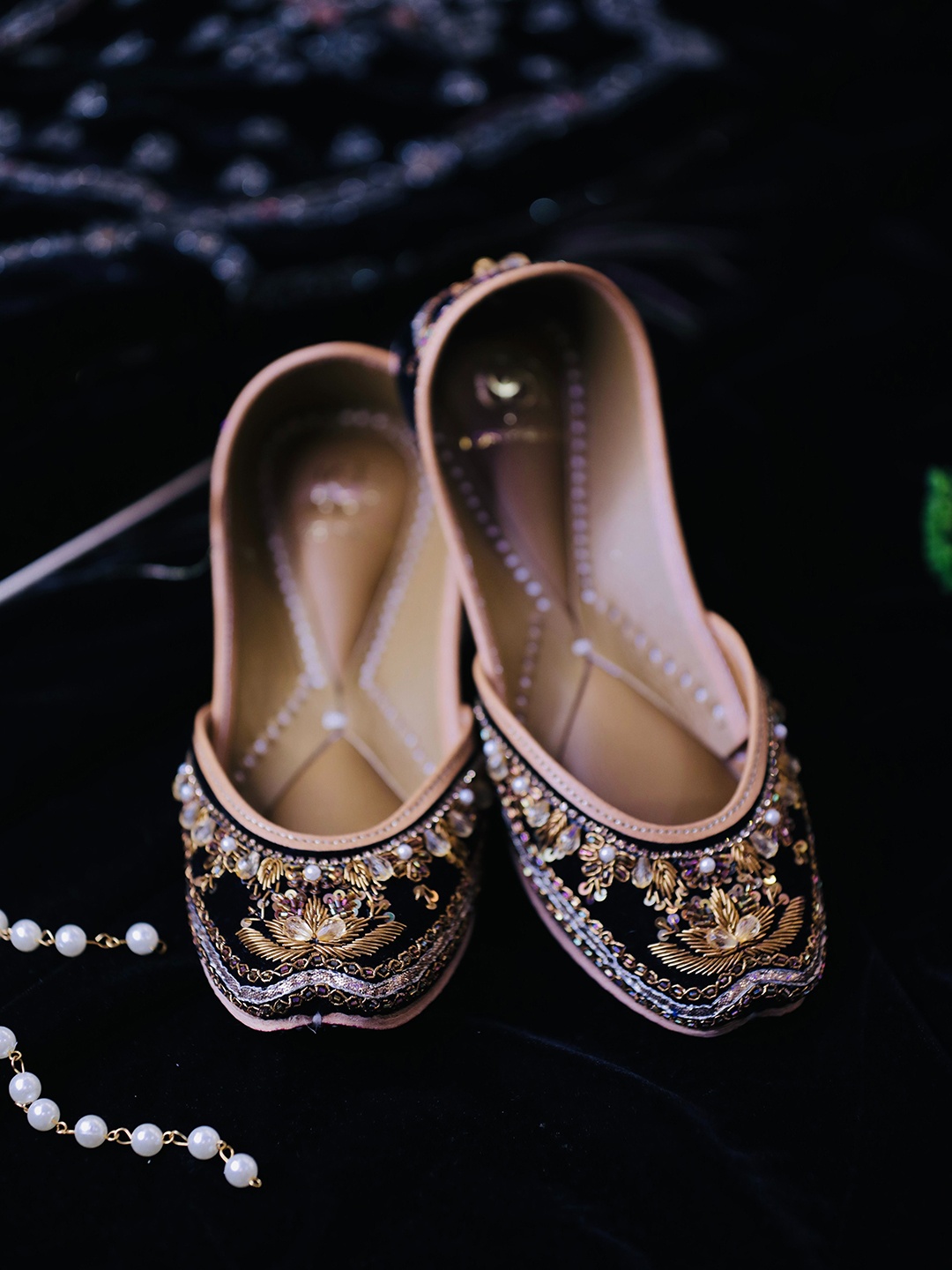 

LORYPHILORY Women Ethnic Ballerinas Flats, Black