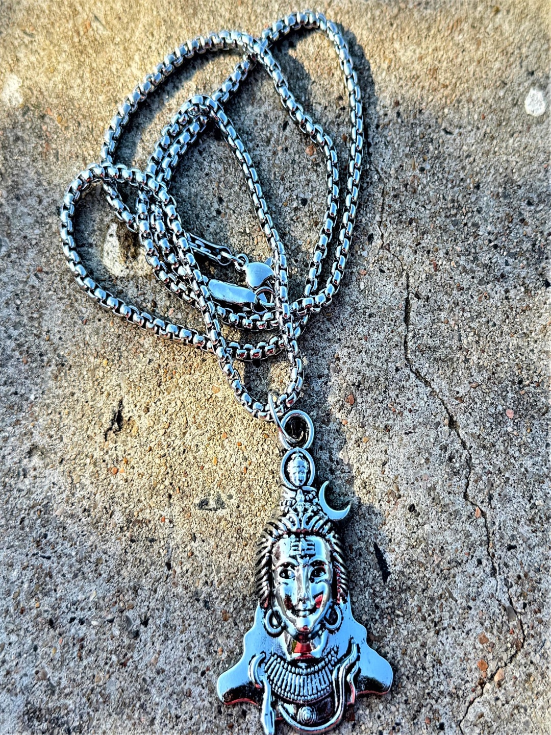 

AKLINA Silver-Plated Lord Hanuman Pendants With Chains