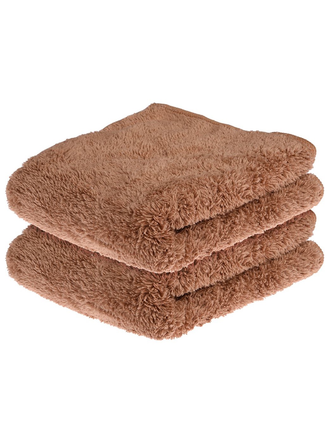 

Kuber Industries Brown Pack Of 2 Reusable 350 GSM Microfiber Cleaning Cloth